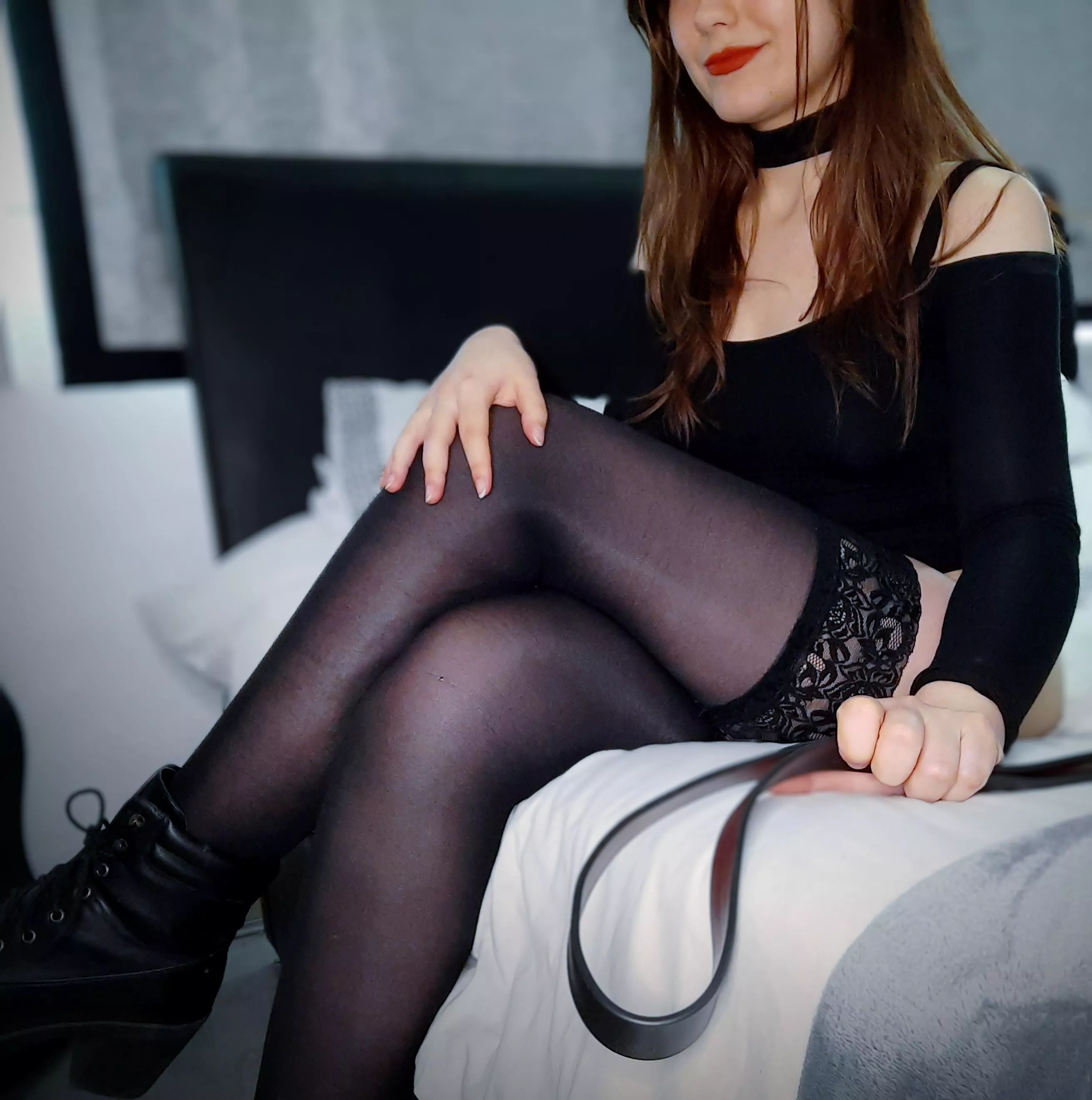 I'm going to spank you till your ass is red and you can't sit down 😈 [domme]