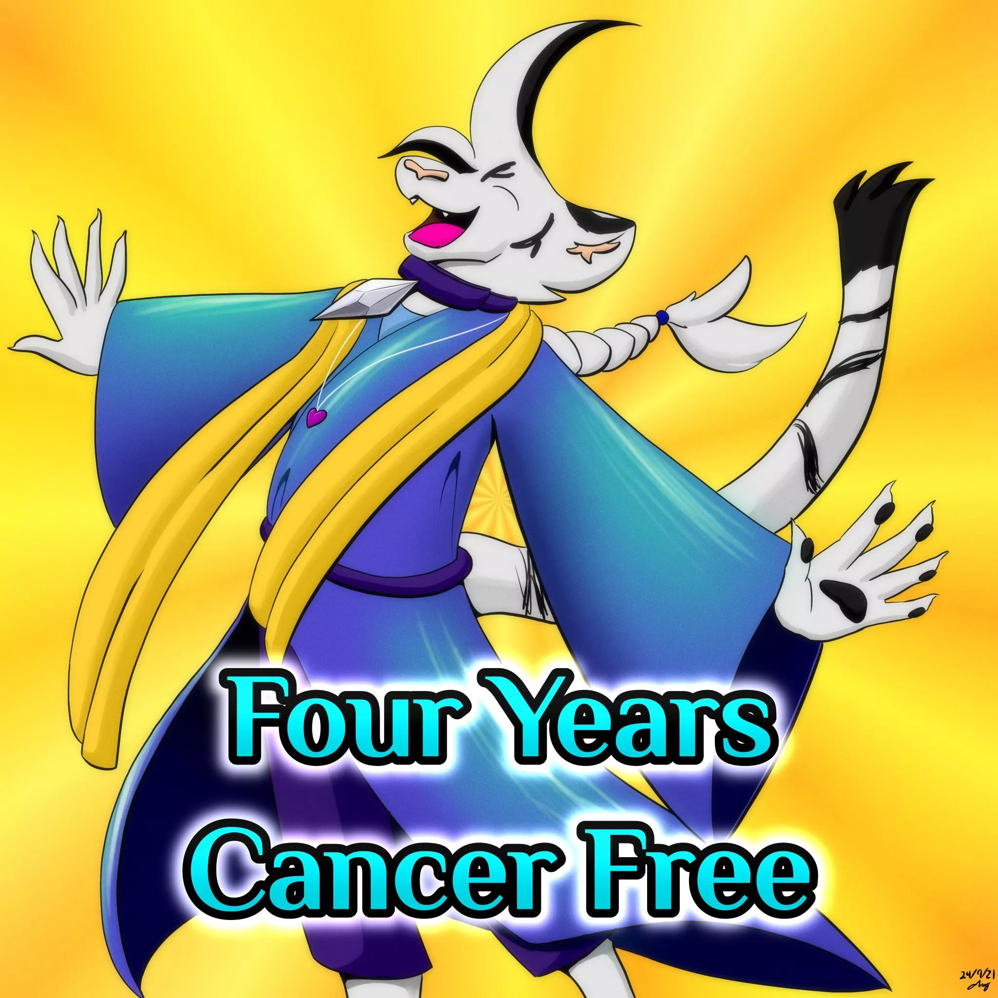 I'm officially Four Years Cancer Free!