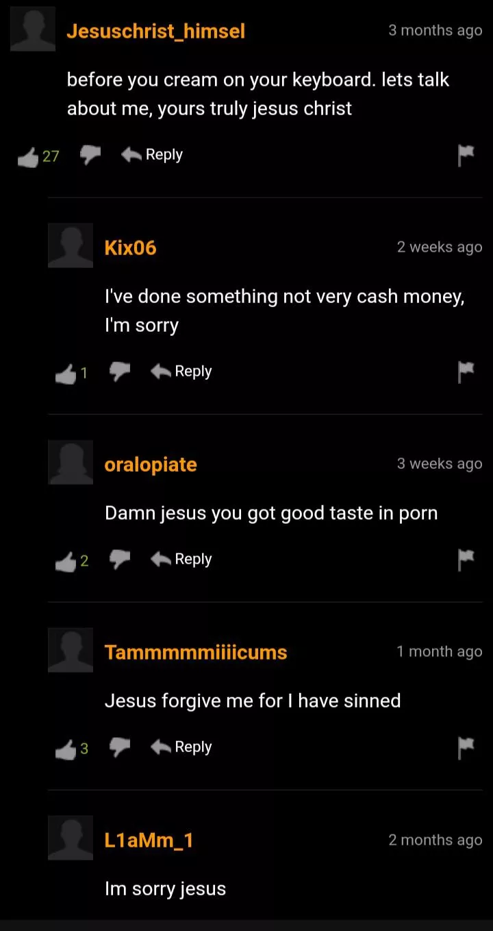 I'm sorry jesus