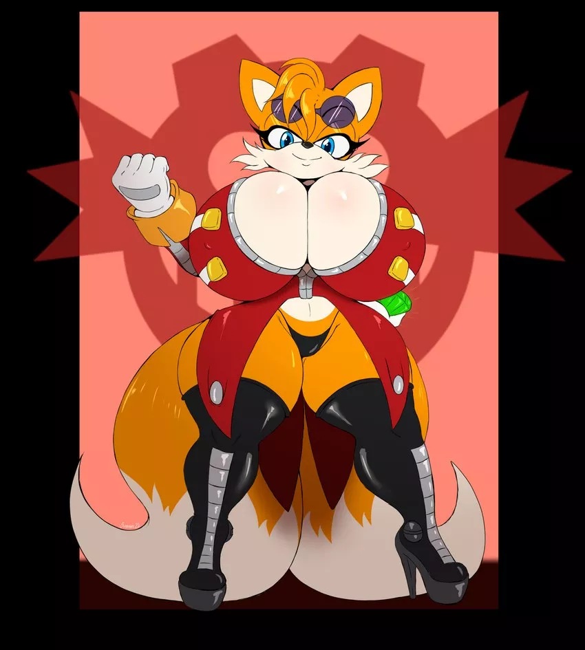 In another time, in another universe, lies a female thicc tails that took over the Eggman Empire. Can sonic and the others beat this threat? Will thicc fem tails be a better villain than Eggman? Will the heroes fight the urge to fuck this hot ass tails? 