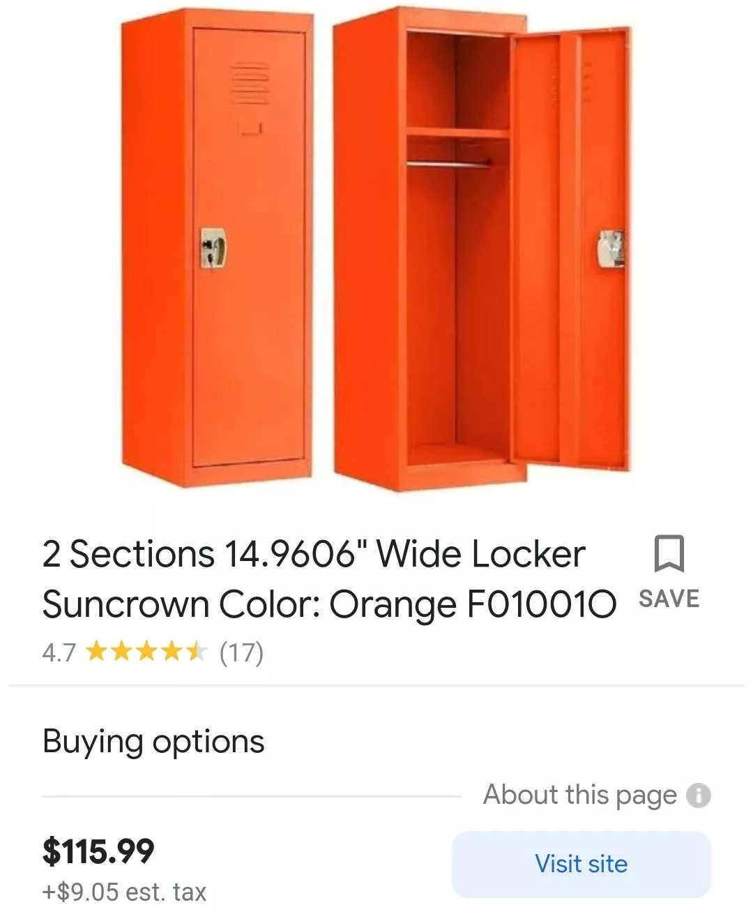 In case you got a sub that likes being bullied you can get a locker to shove them in for only around $100