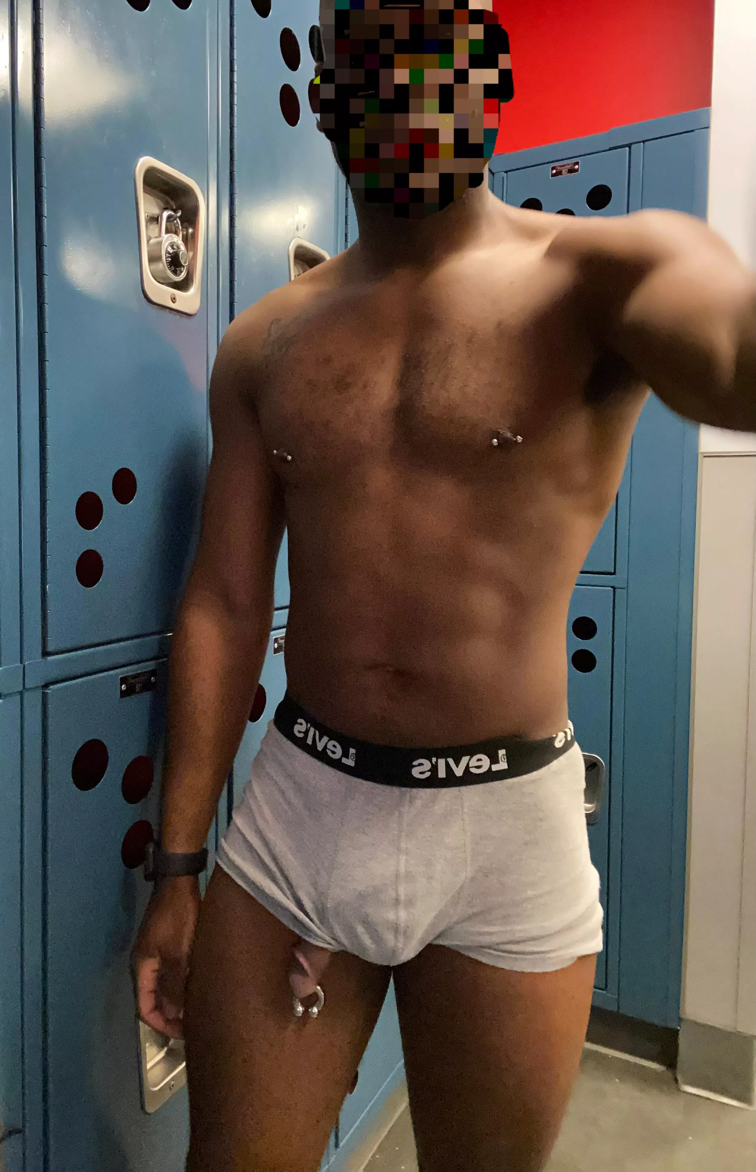 in the locker room