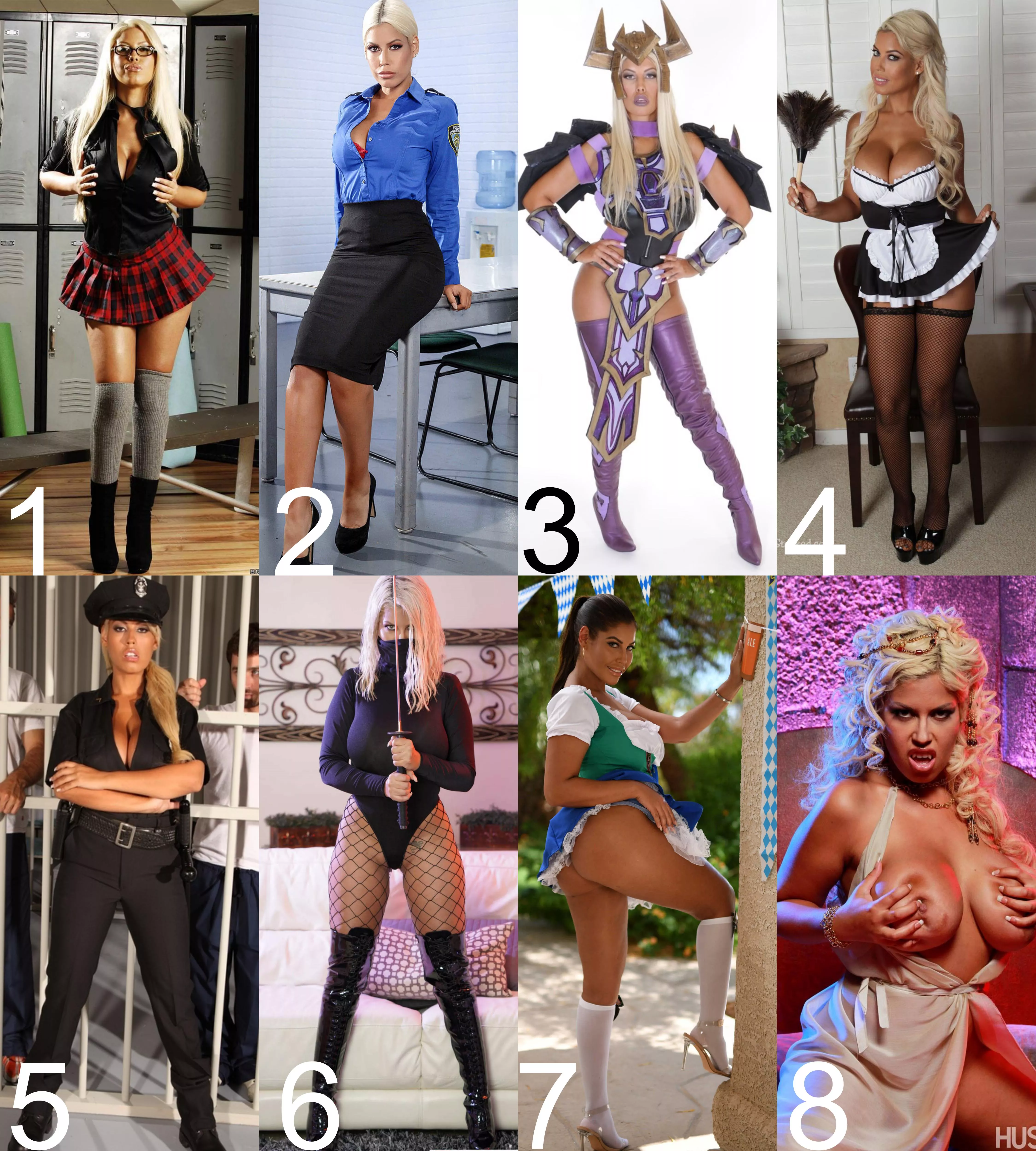 In which costume would you rather fuck Bridgette?