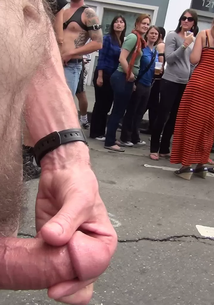 Indulging in their favorite fetish at Folsom.