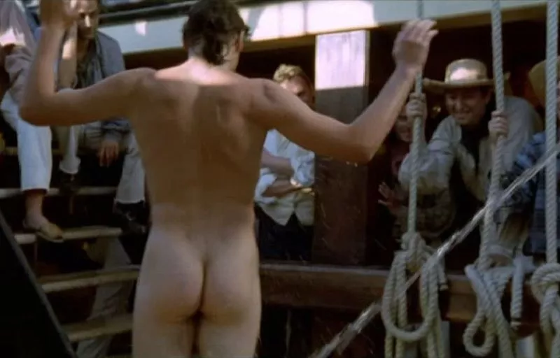 Ioan Gruffudd, actor naked in the TV series Hornblower.