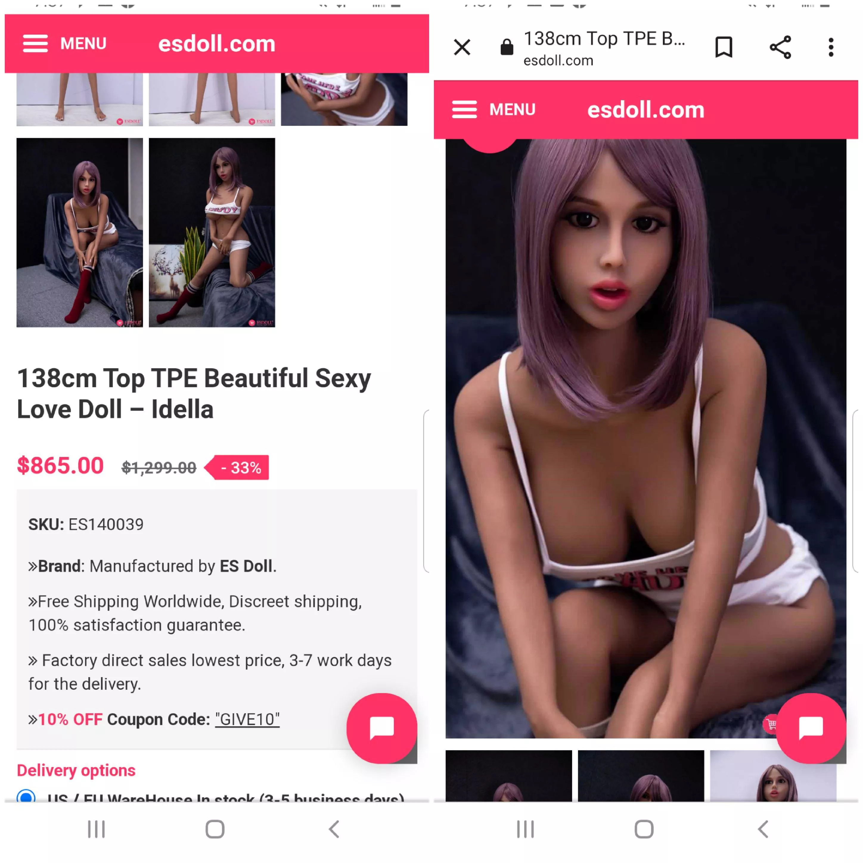 Is esdoll.com a safe and good website, im thinking on buying her. Thoughts?