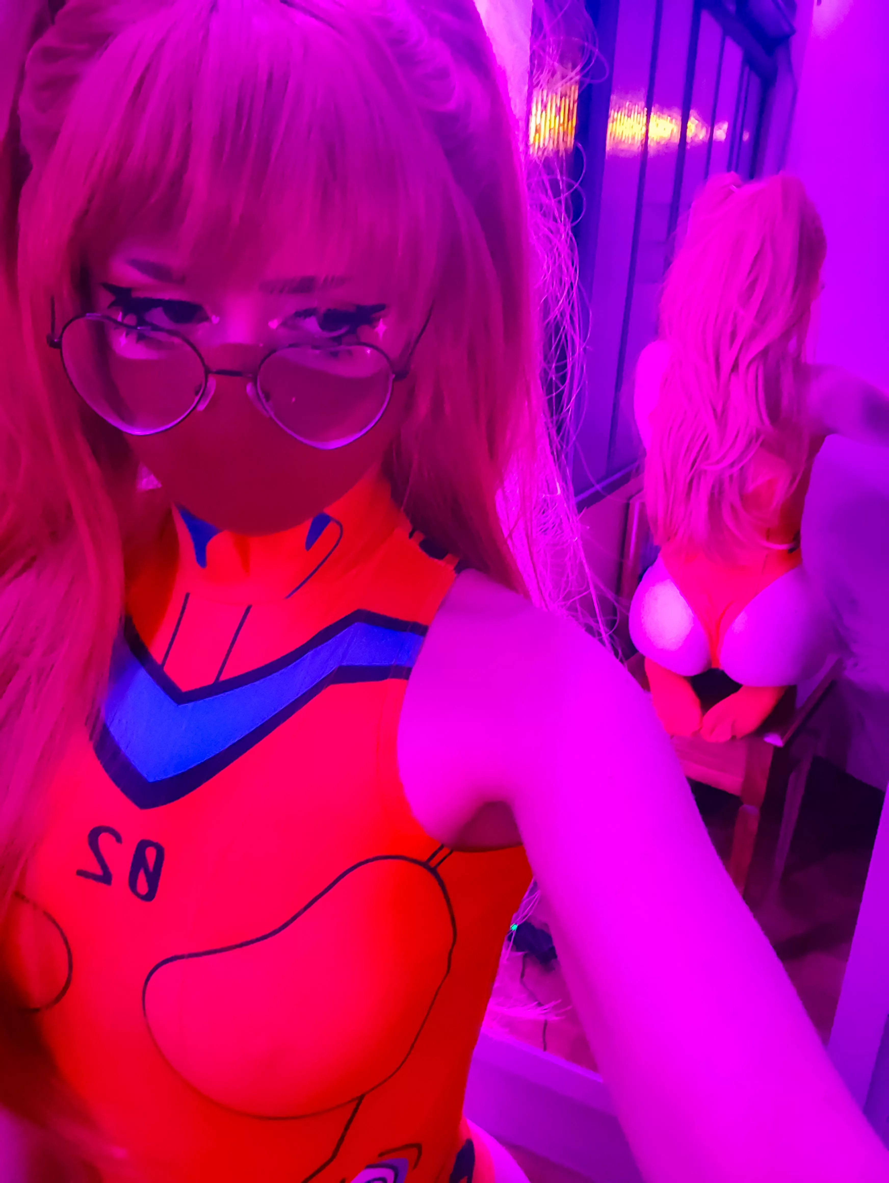 Is this why it's called NEON Genesis evangelion? (Asuka by me)