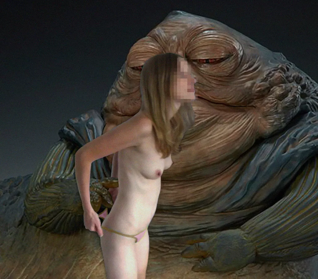 Jabba peeks, slave resists (ThisGirl_20)