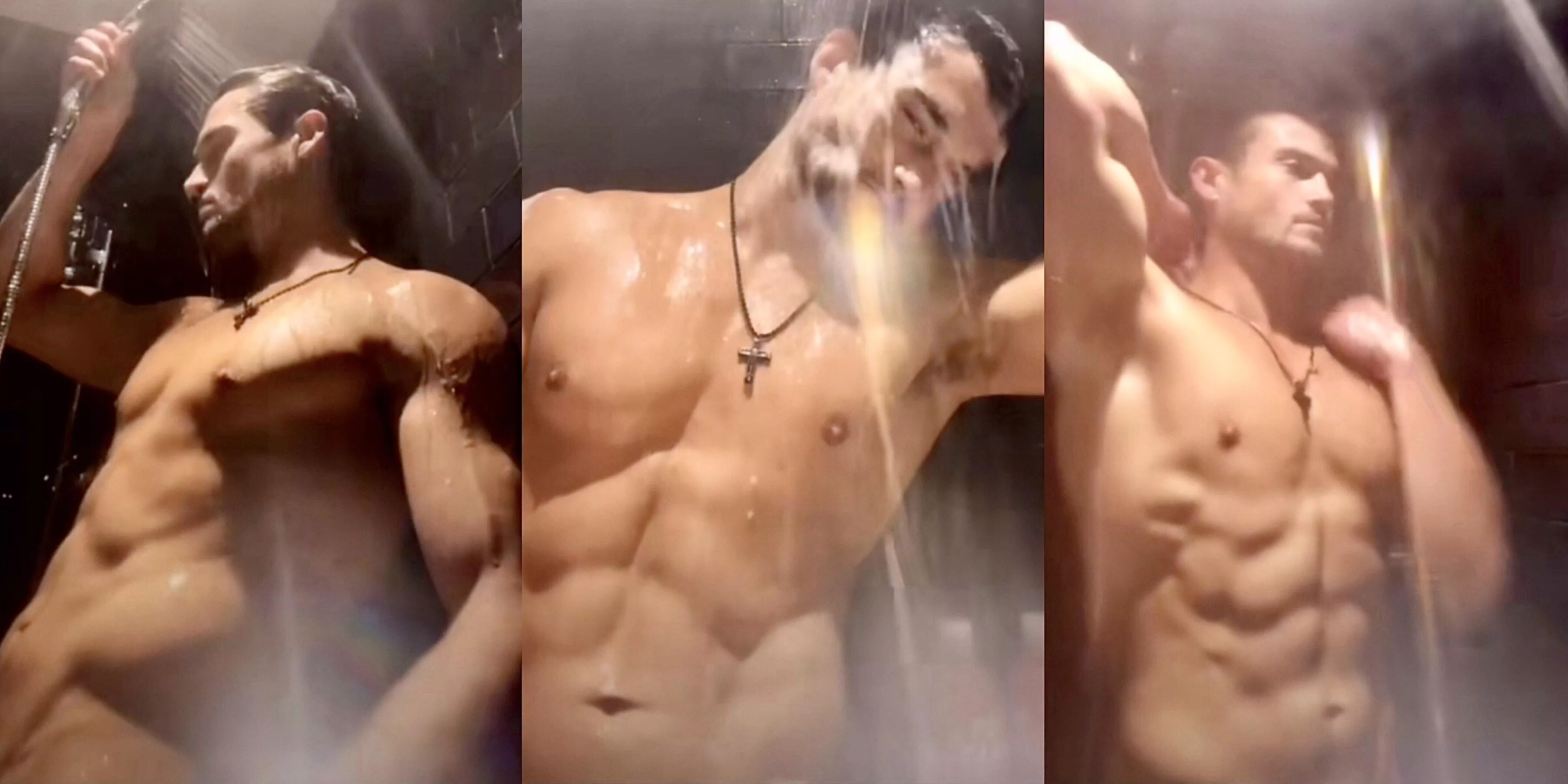 Jackson Michie showering