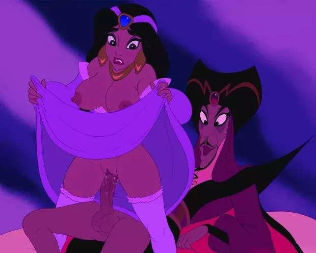 Jasmine going down (all characters 18+) Jafar about to enjoy this!