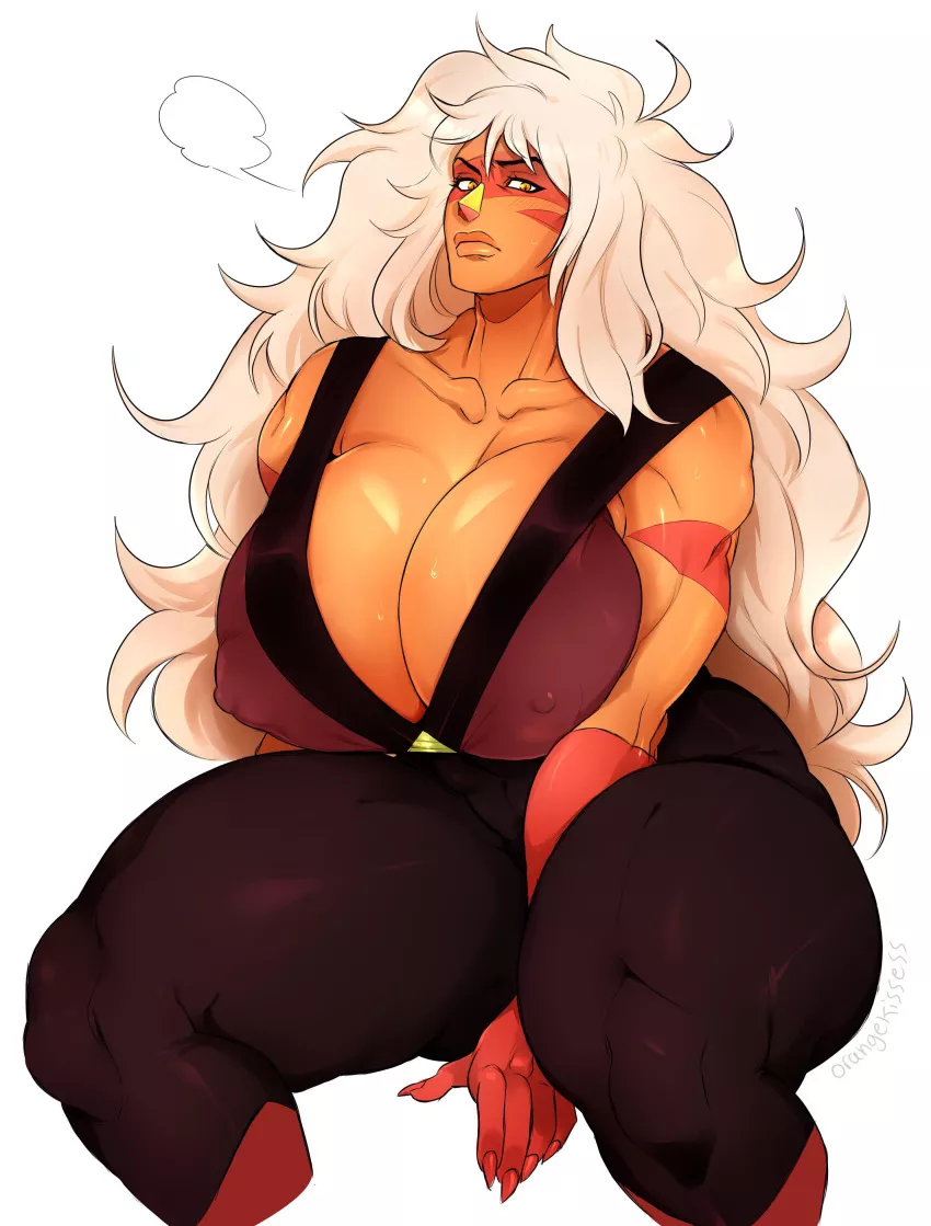 Jasper's outfit is a little tight today (Steven Universe) [orangekissess]