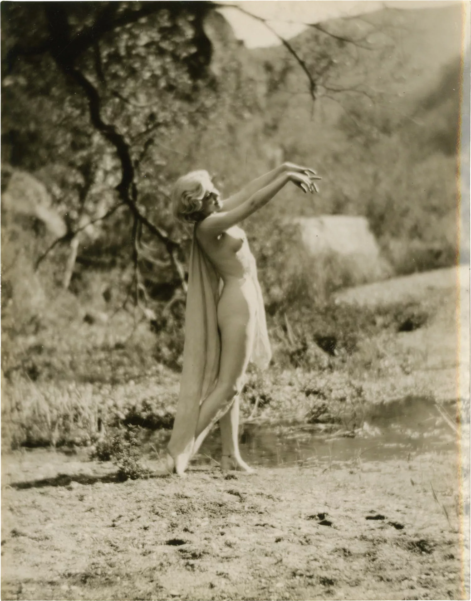 Jean Harlow, nude at Griffith Park, Los Angeles 1929