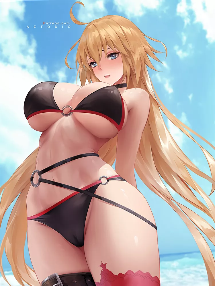 Jeanne wearing Jalter's Swimsuit [Fate/GO]