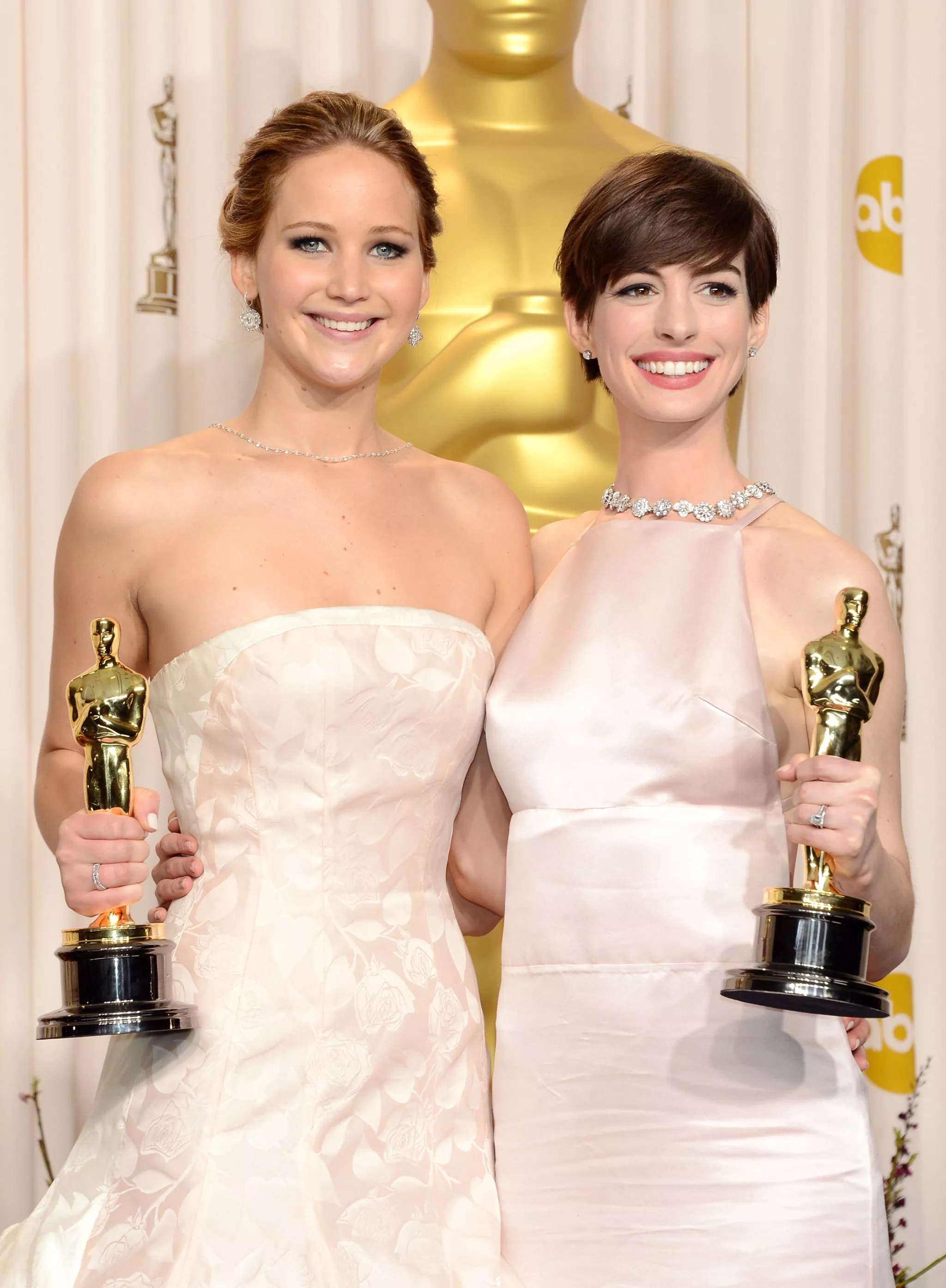 Jennifer Lawrence and Anne Hathaway