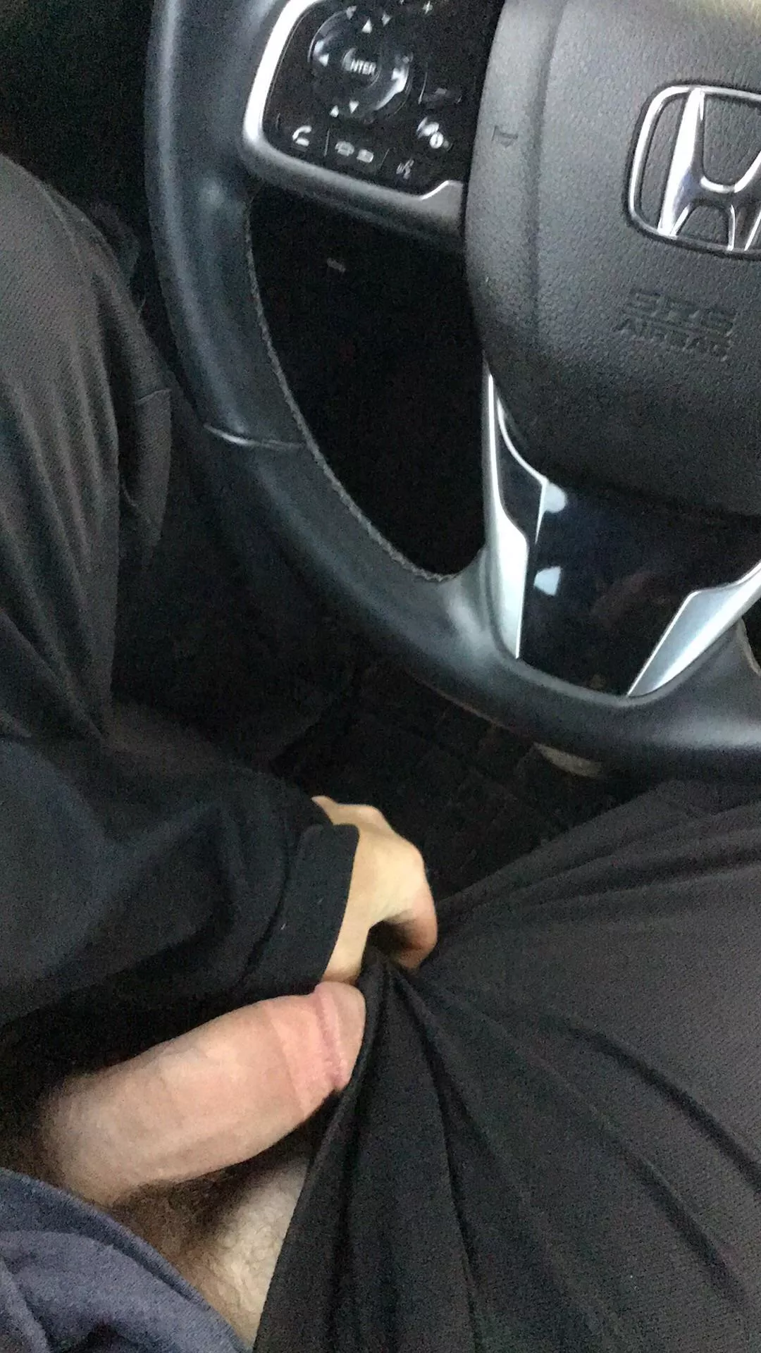 Jerking off in a car hits different