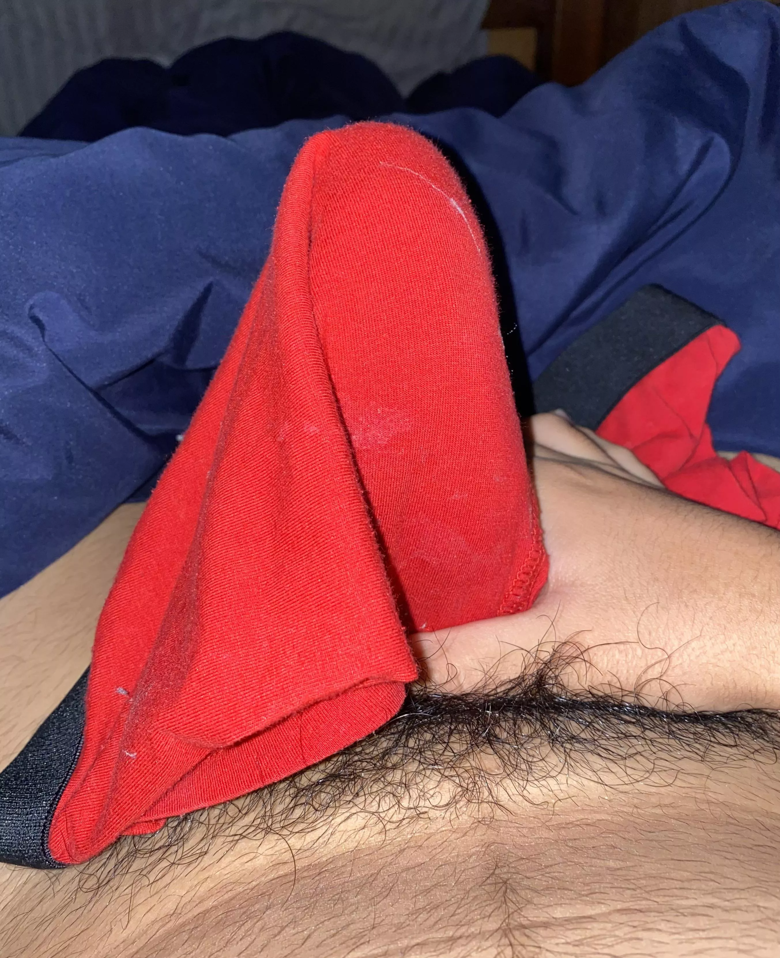 jerking with my cum rag😈