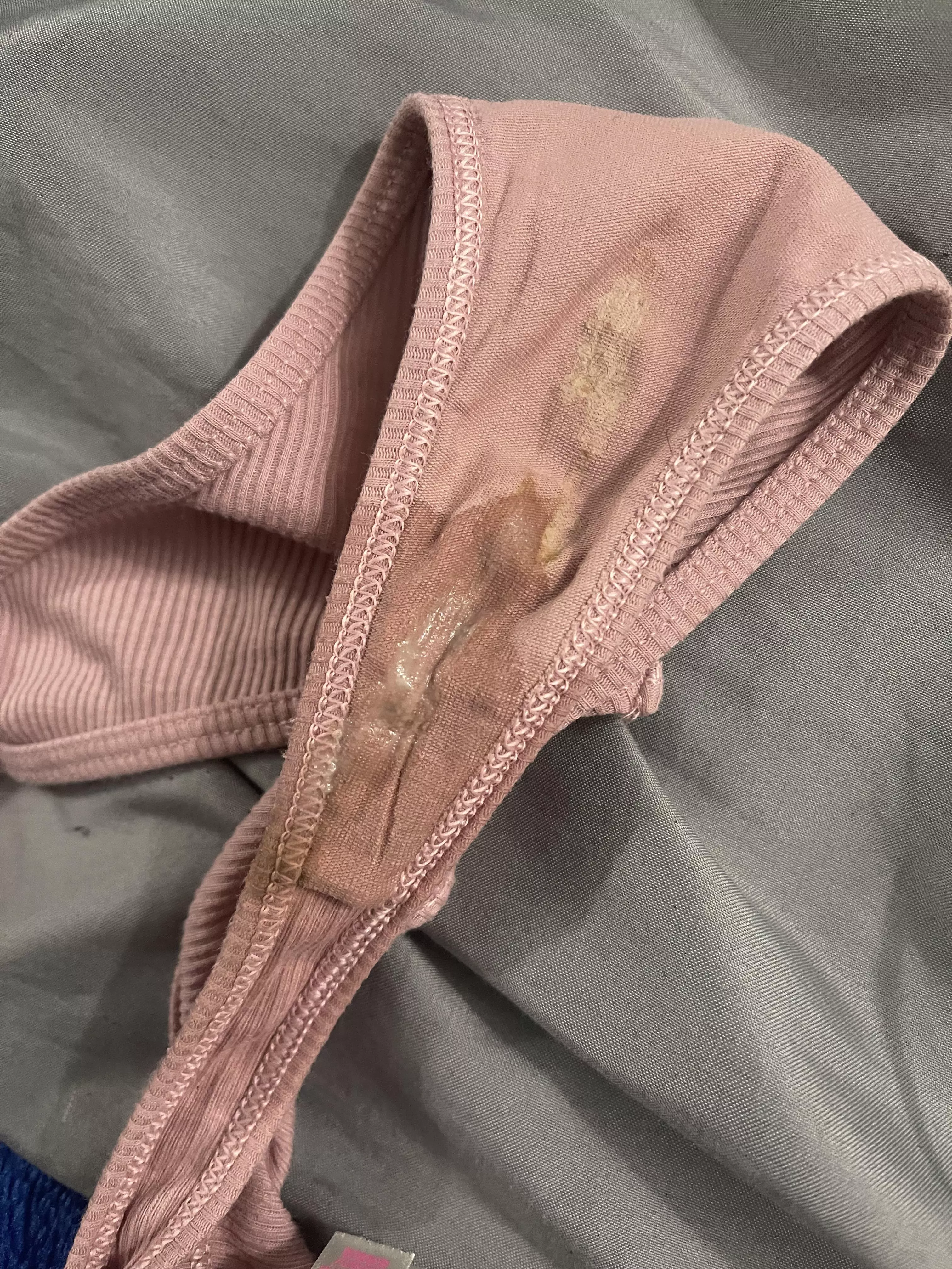 juicy gym worn panties! All 24hr wear and sleep worn! DM me or message me