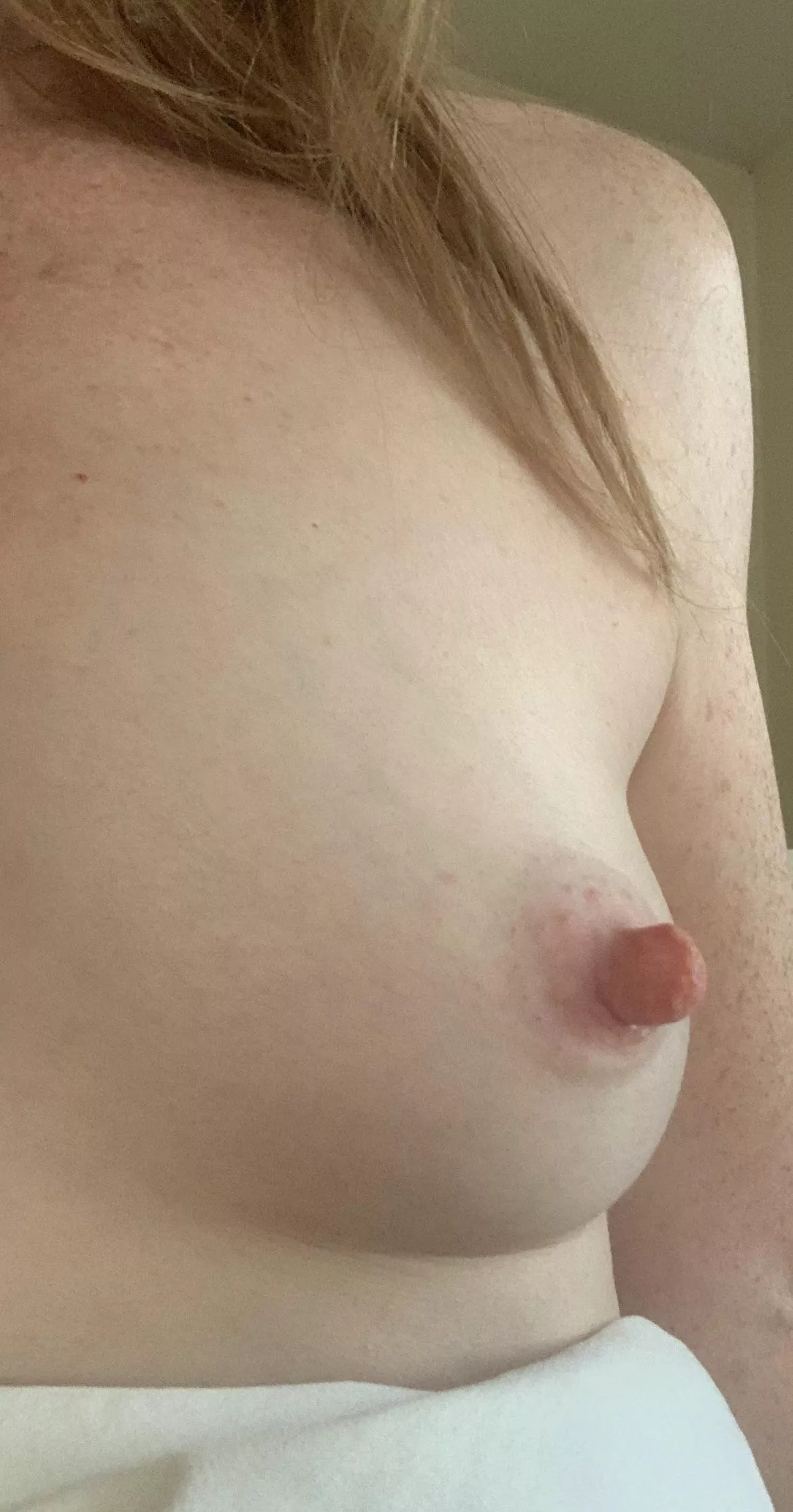 Just a cute little boob with a big pink eraser nip