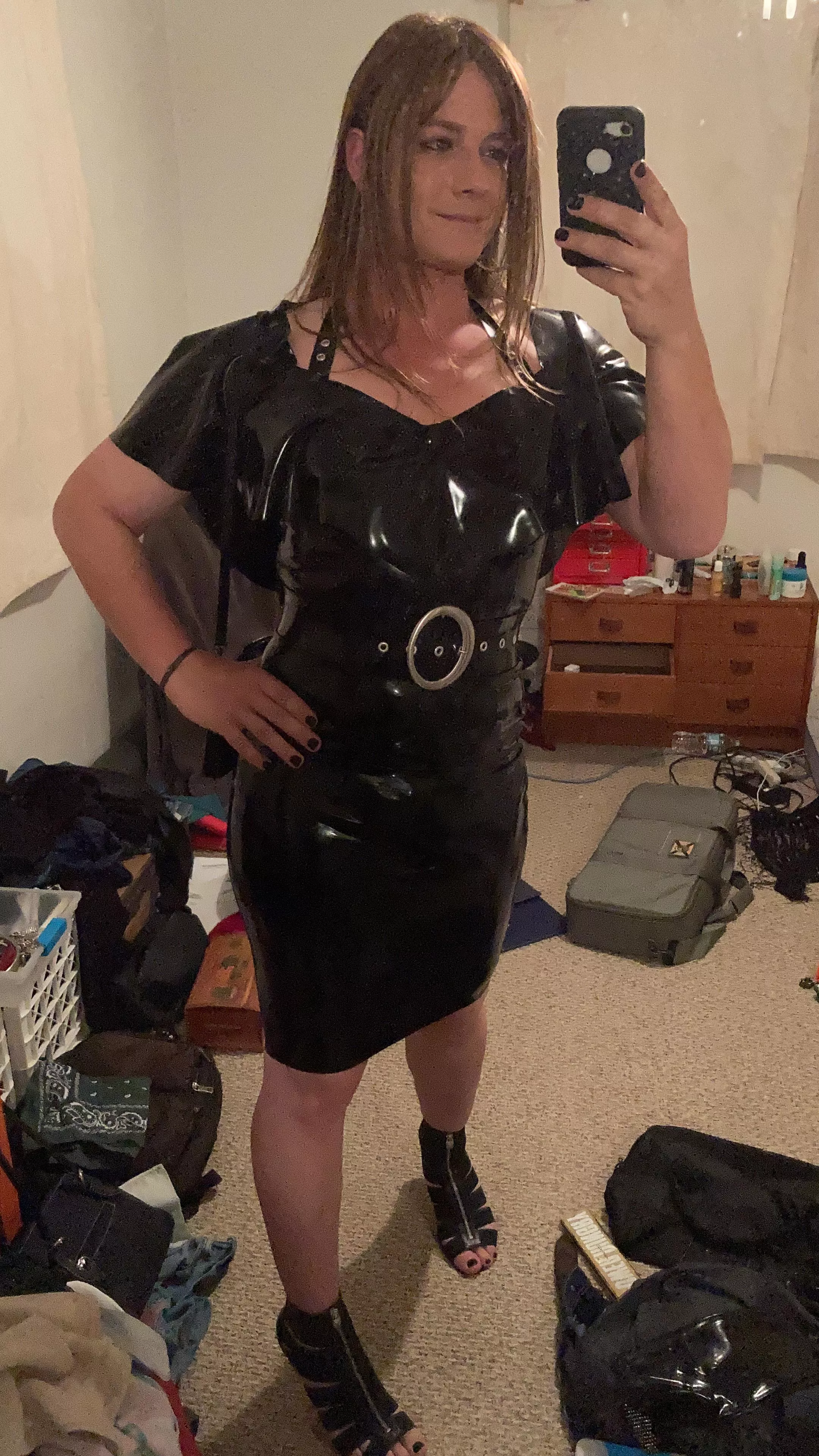 Just a latex look from the other night.. ðŸ–¤