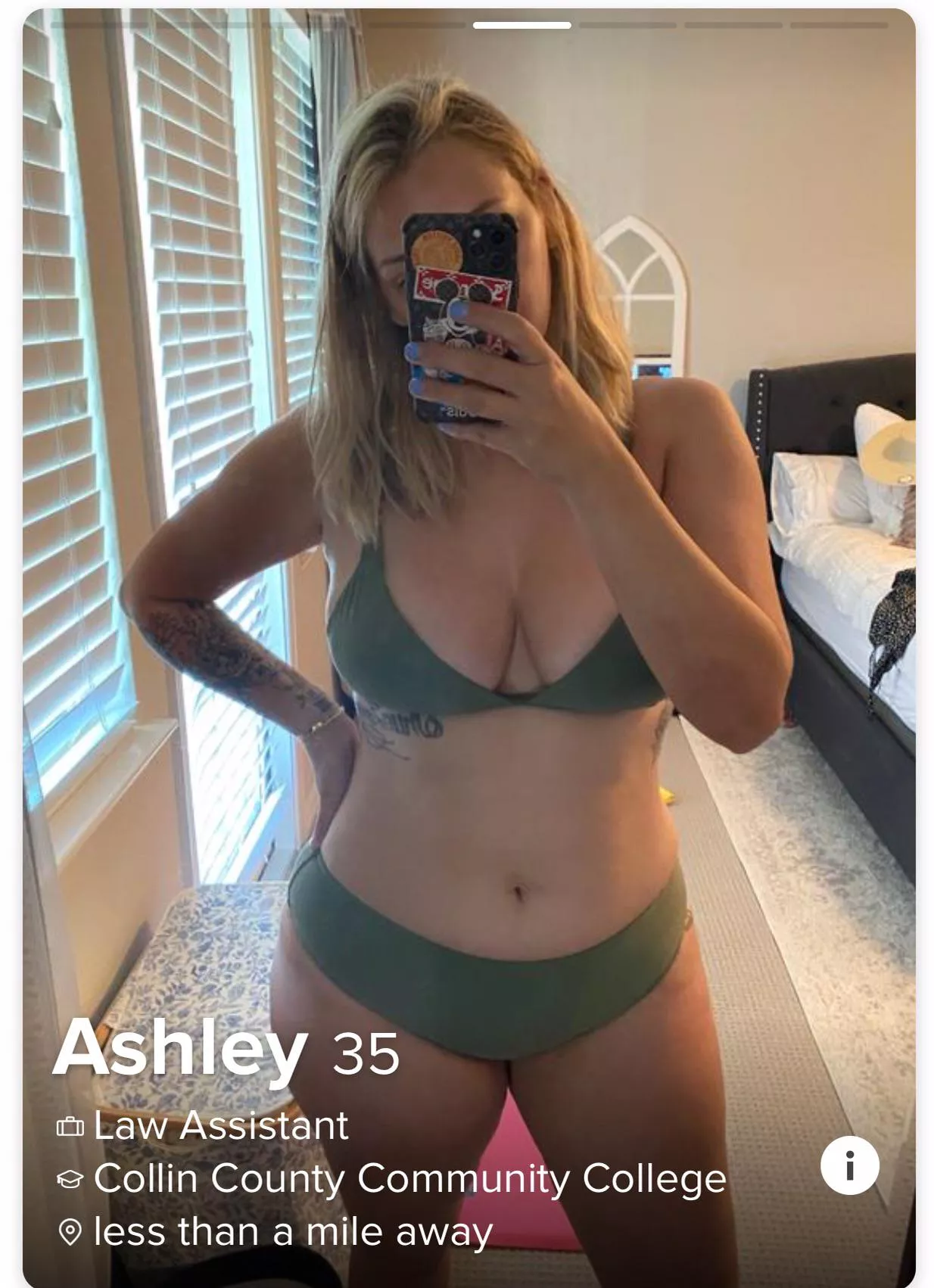 Just doing some swiping and found my neighbor wife on tinder and she is super damn sexy too! Do I swipe right lol