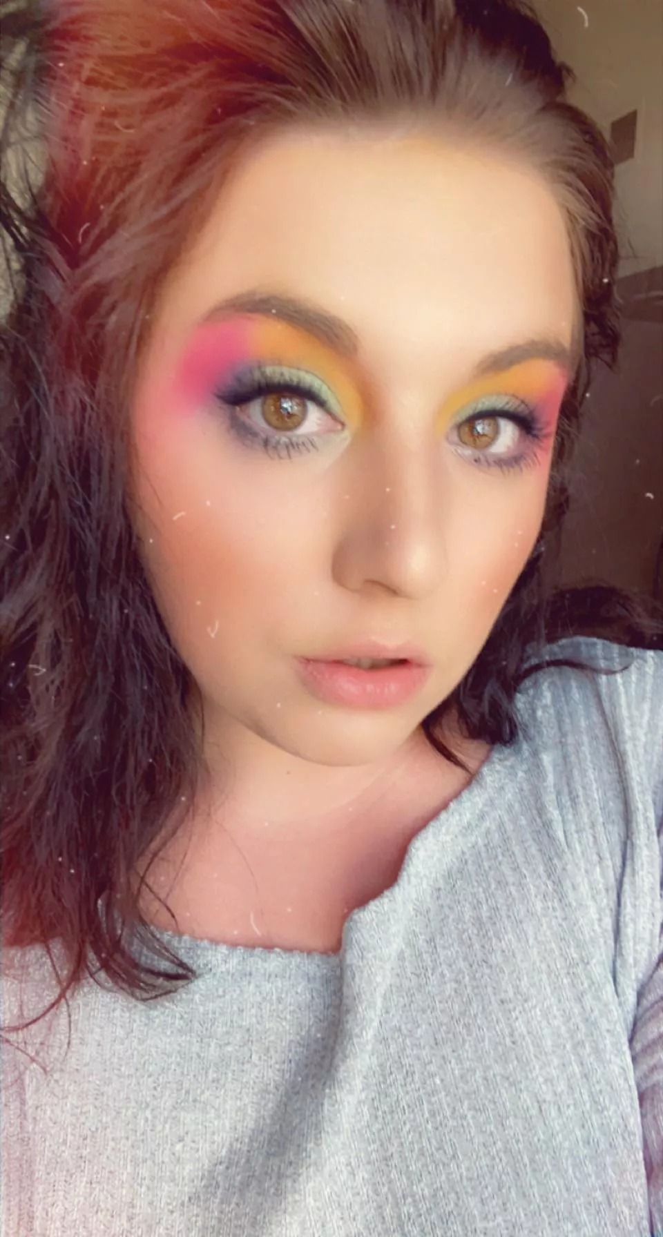 Just finished my new look with the Hipdot spongebob palette. Whatcha think ?