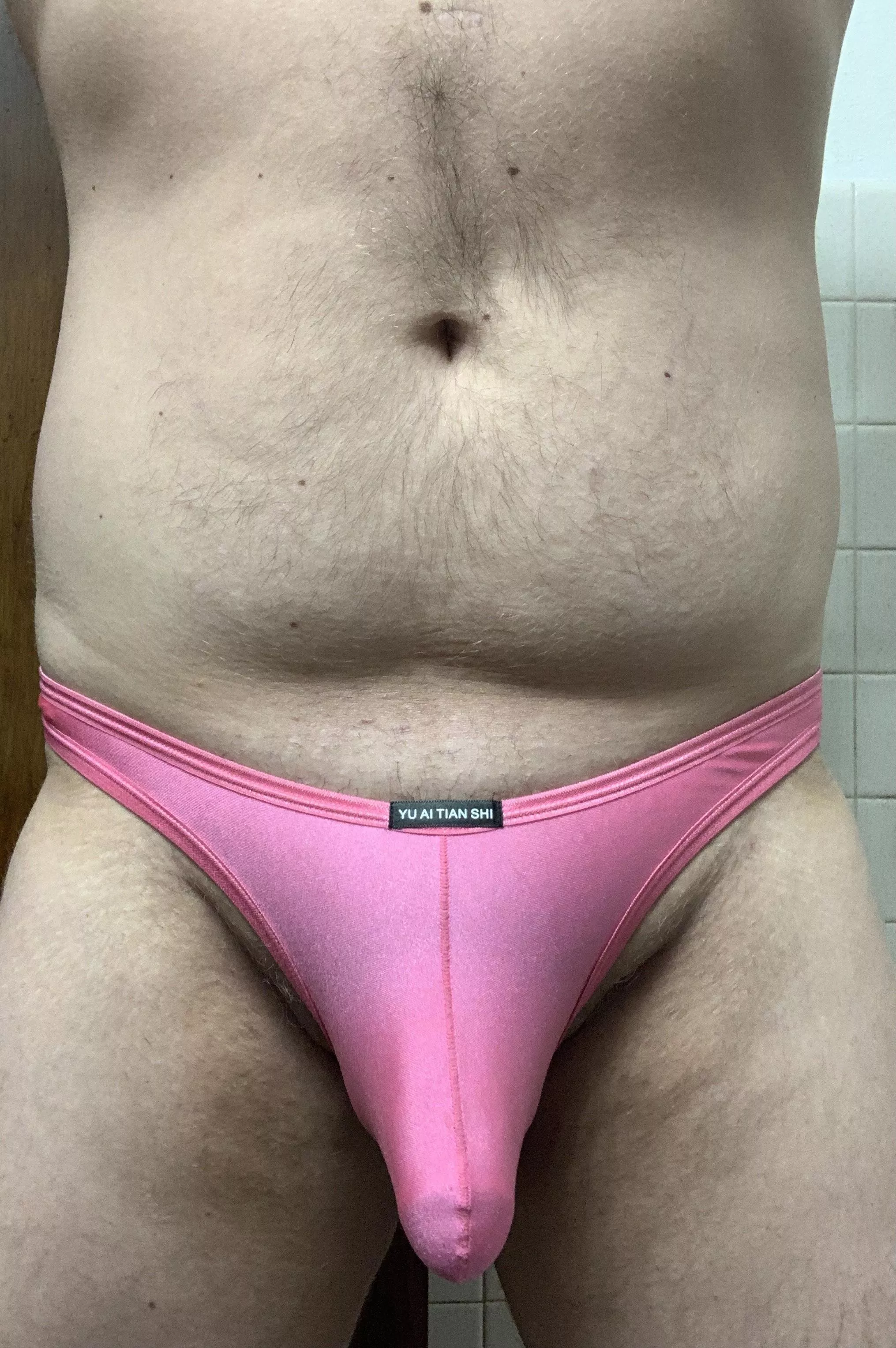 Just scrolling through, getting excited in my pink thong