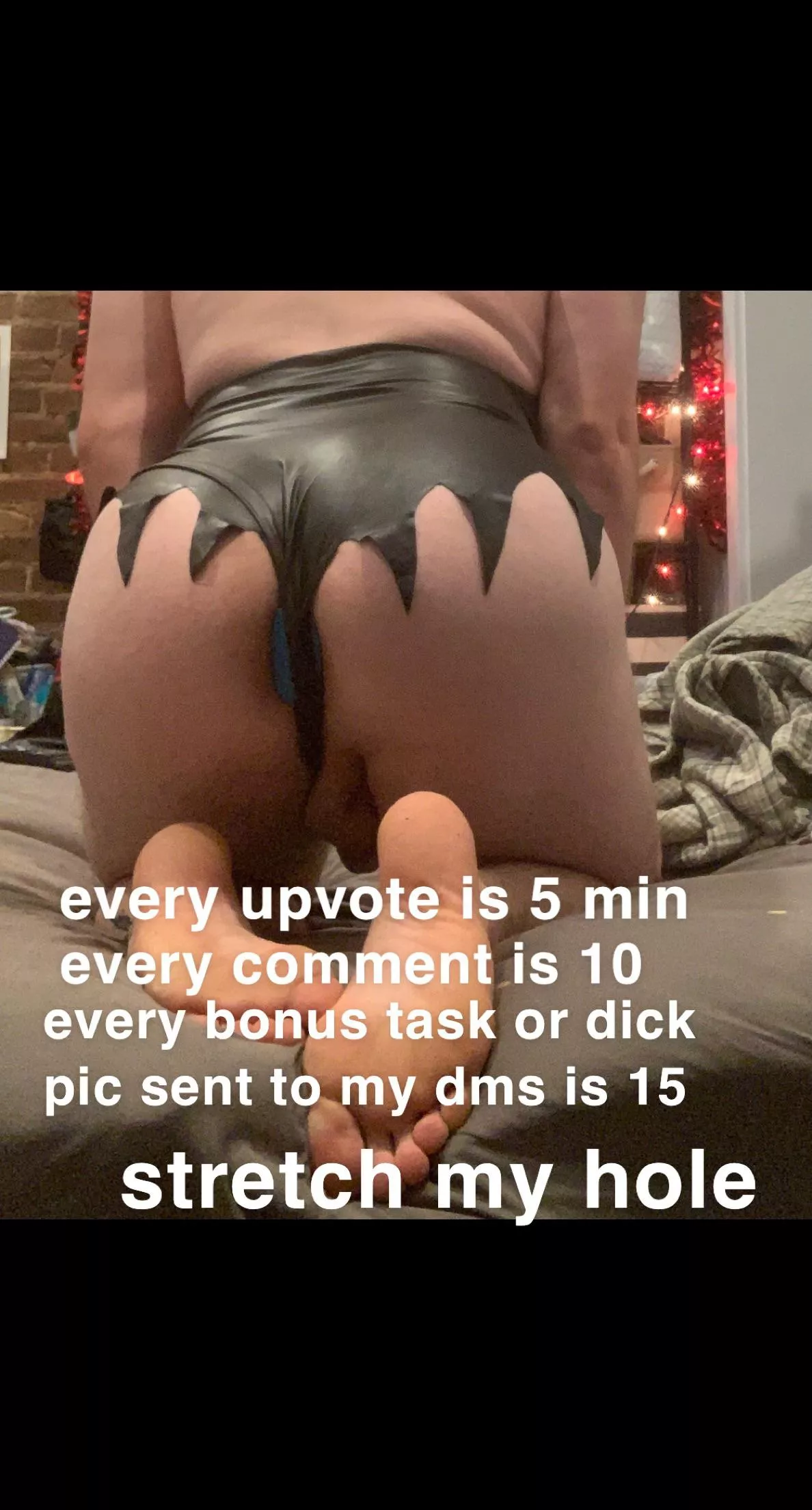 just started a buttplug challenge. comment for extra time