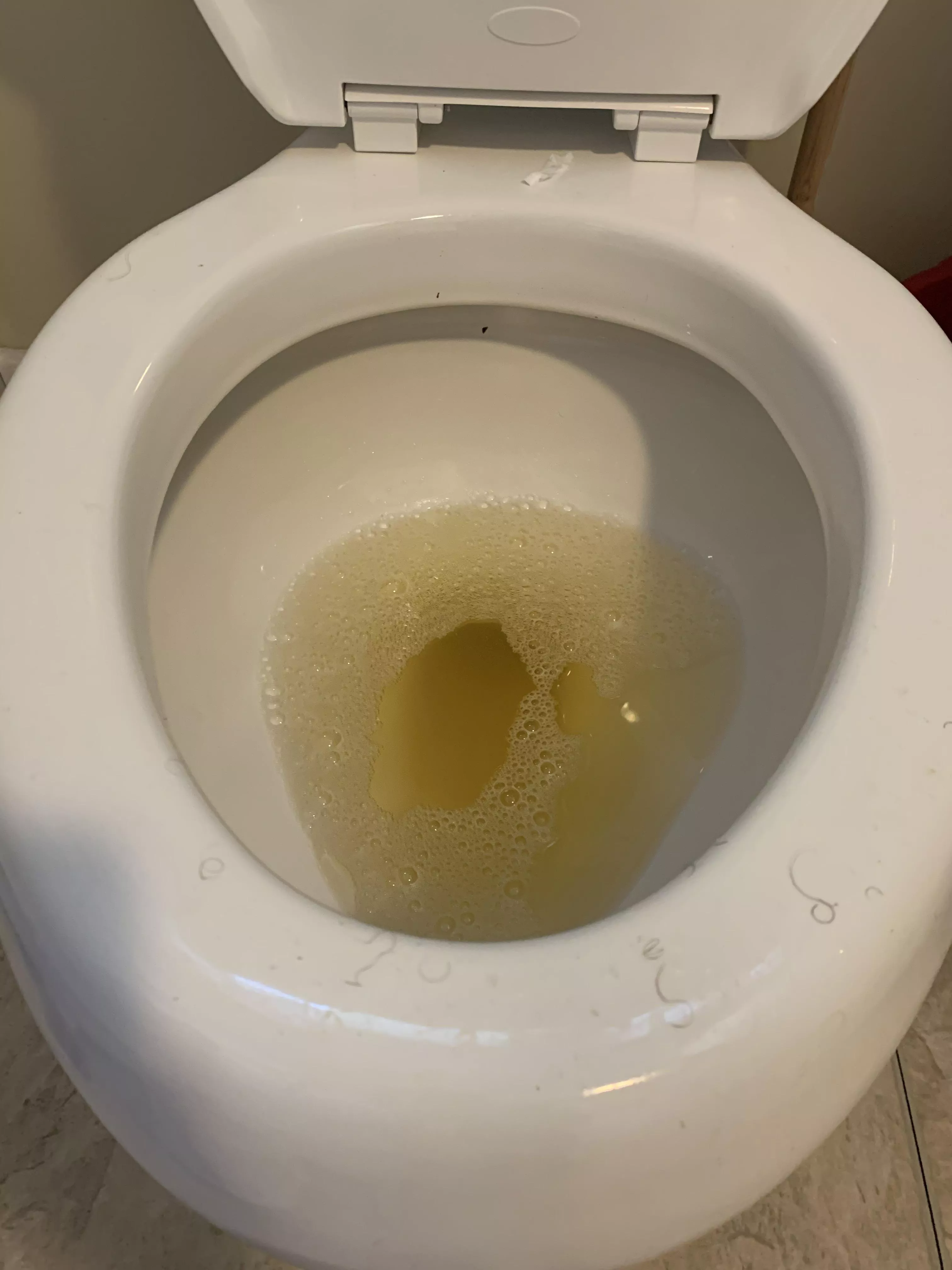 Just took a nice piss in my dirty toilet. What should I do next?