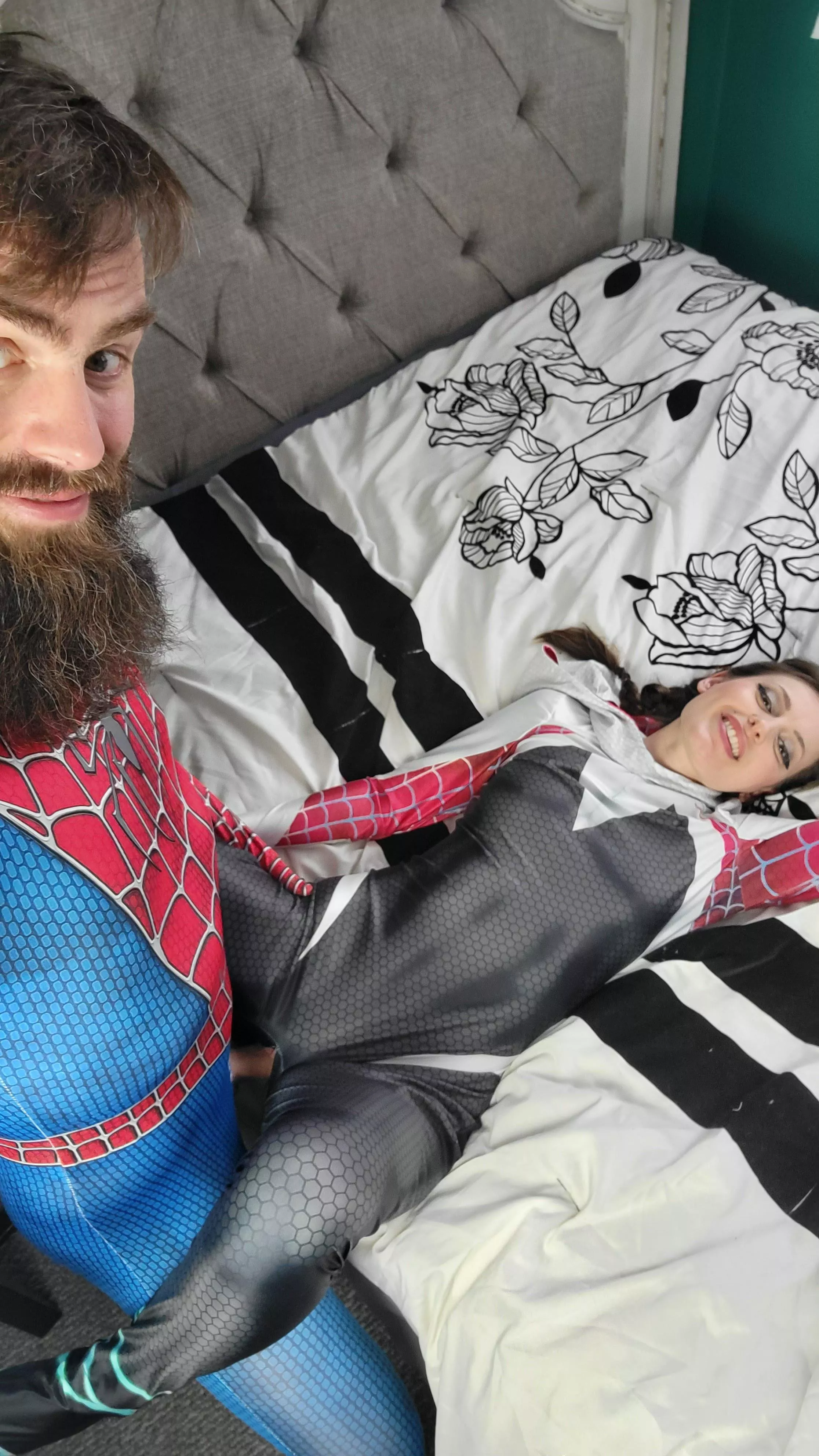 Just your friendly neighborhood spider-couple! [FM]