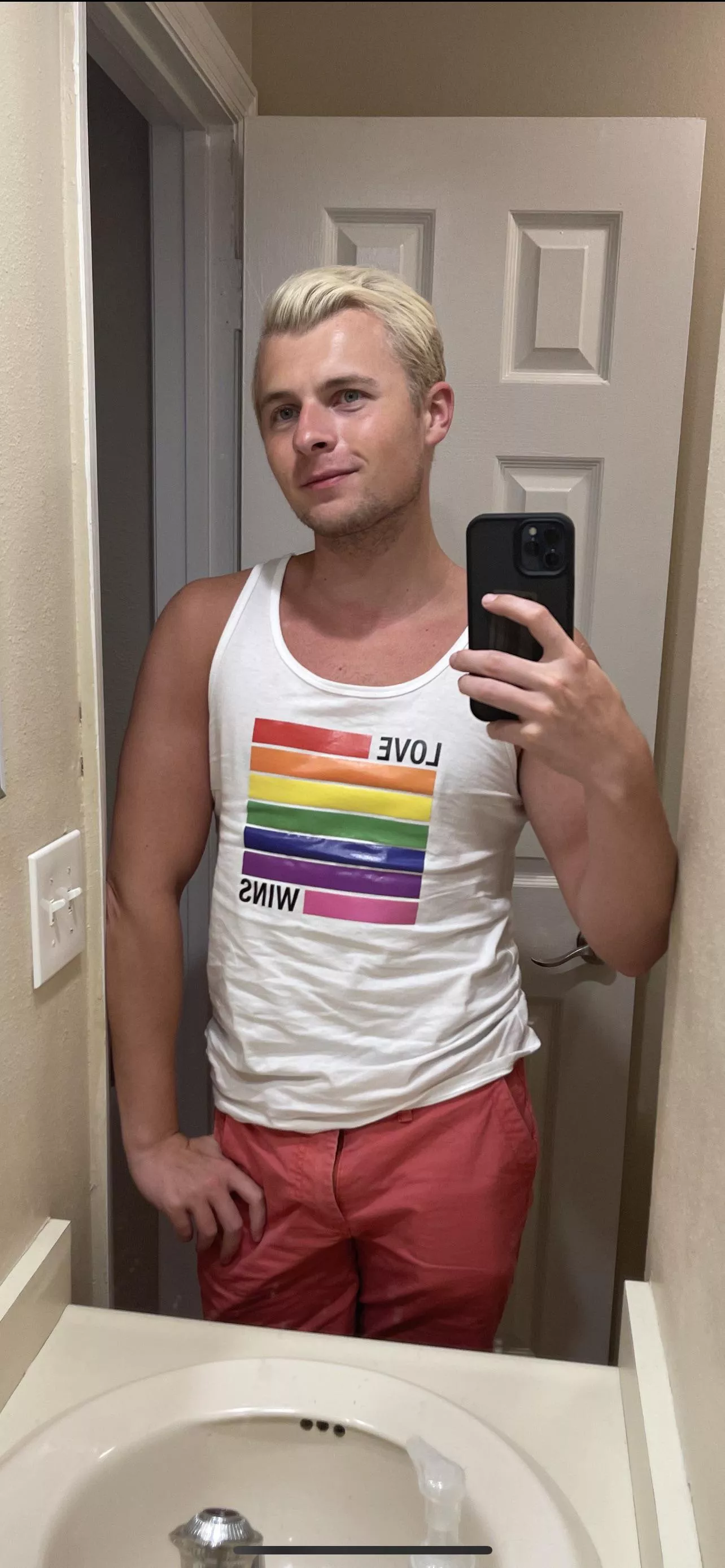 Jut bought my first Pride shirt! Happy Pride y’all!!!