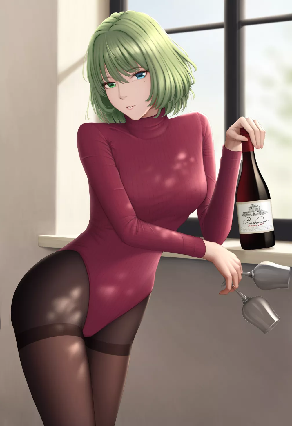 Kaede Ribbed Leotard Pantyhose Wants To Drink Wine With You (Yingyu) [Idolmaster]