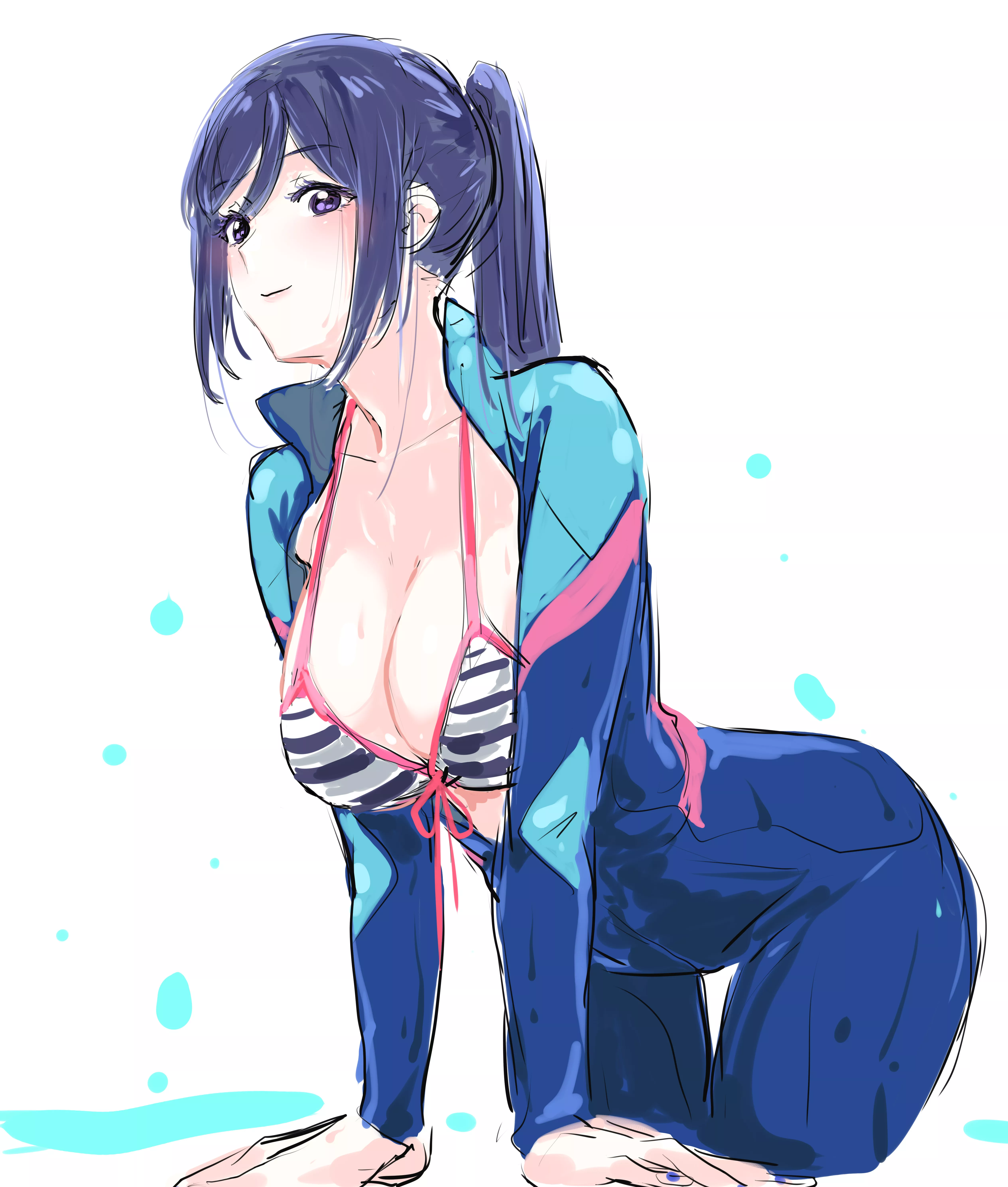 Kanan In Her Wetsuit (Yasunobu Mogi) [Love Live!]