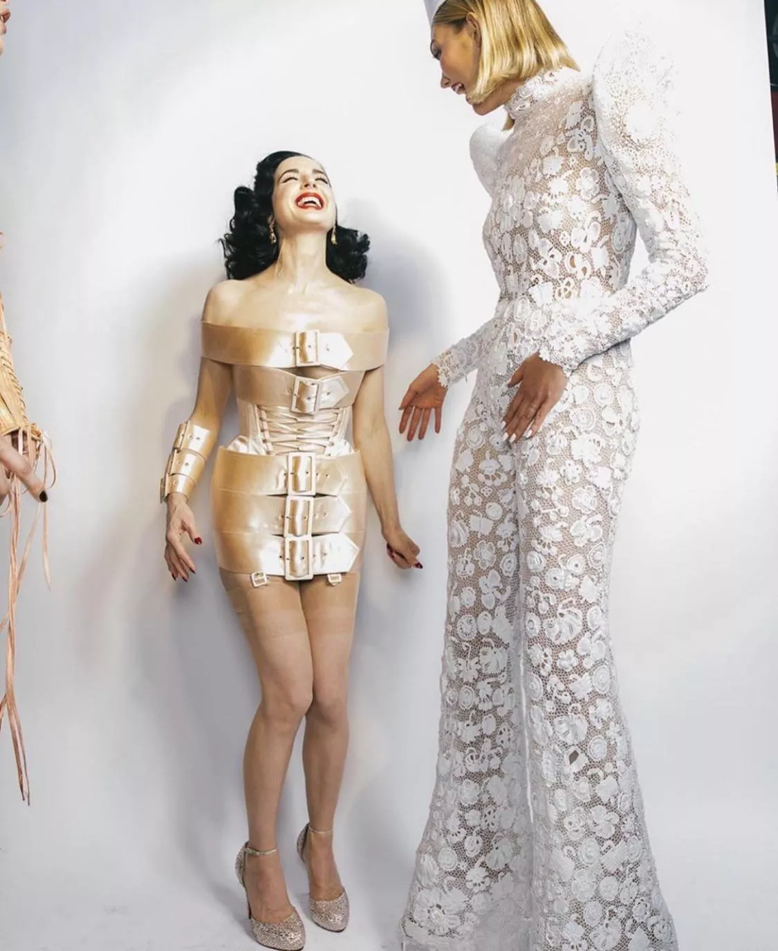 Karlie Kloss and Dita Von Teese