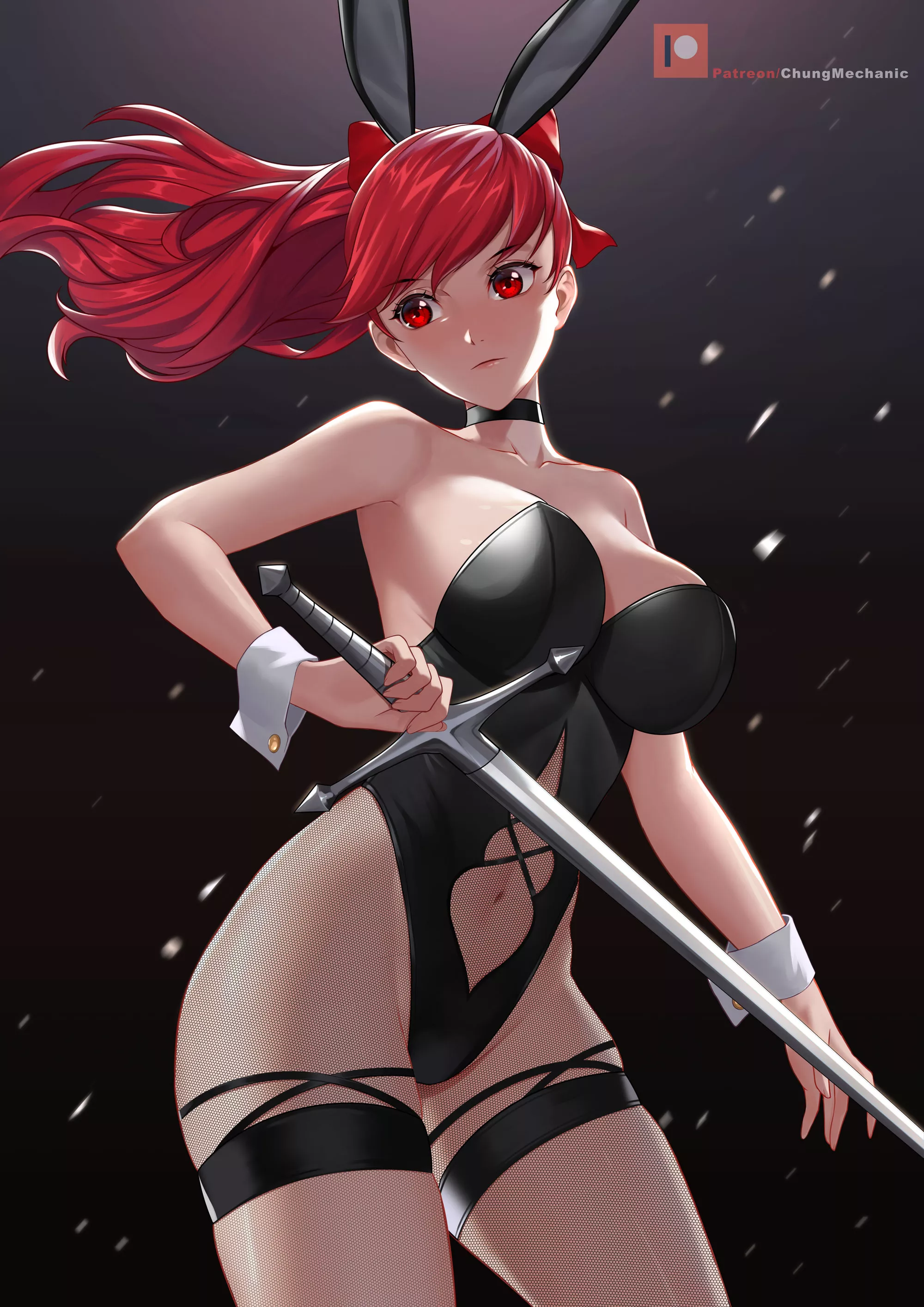 Kasumi Fishnet Bunny Girl (Chungmechanic) [Persona]