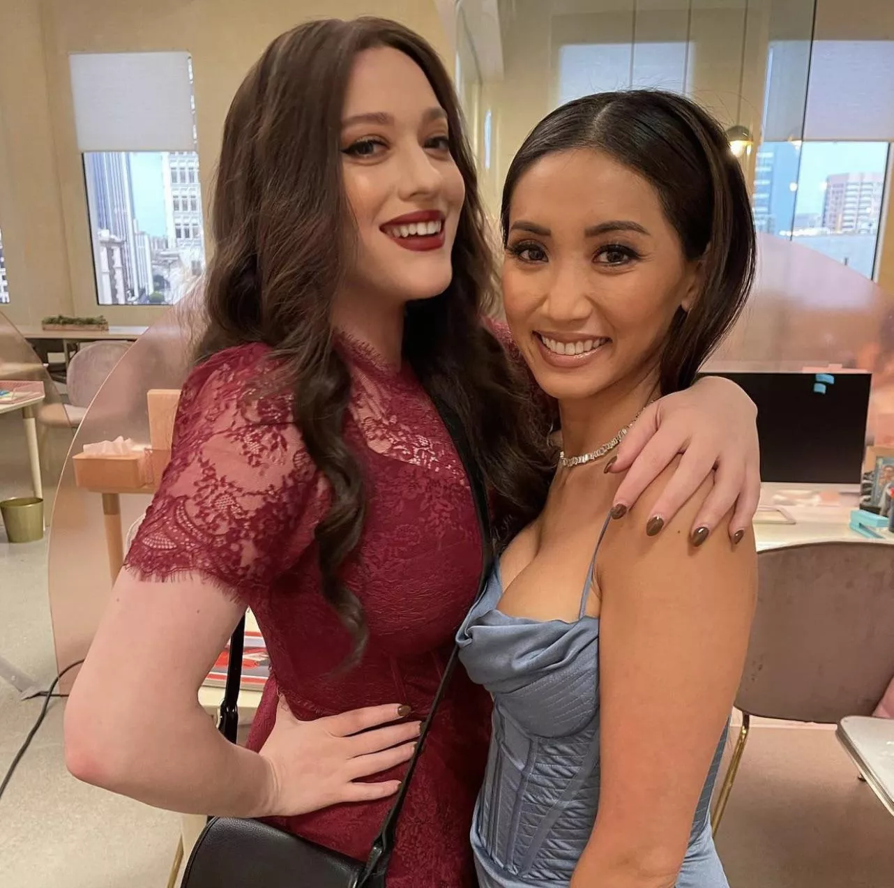 Kat Dennings and Brenda Song should get naked and touch tits. Among other things.