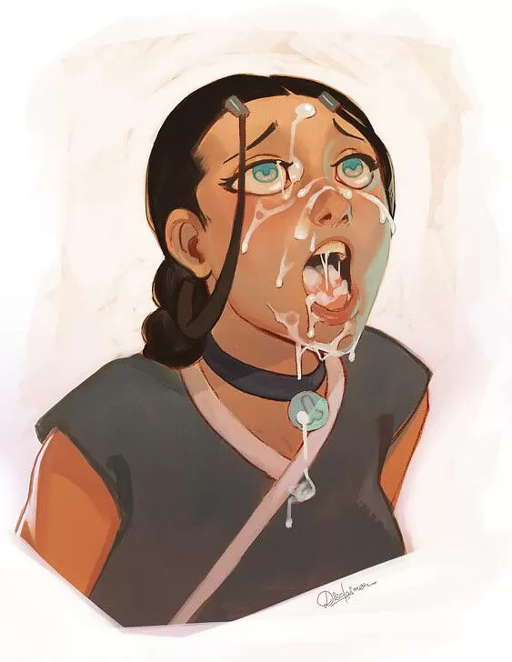 Katara Painted with Cum [disclaimer] (all characters are 18+)