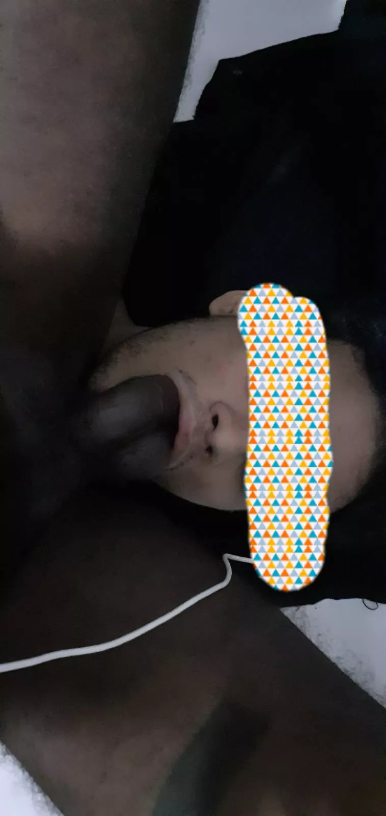 Keeping his Cock & Balls warm while he watches porn after cumming in my ass for the second timeðŸ¤¤ðŸ¤¤ðŸ¤¤