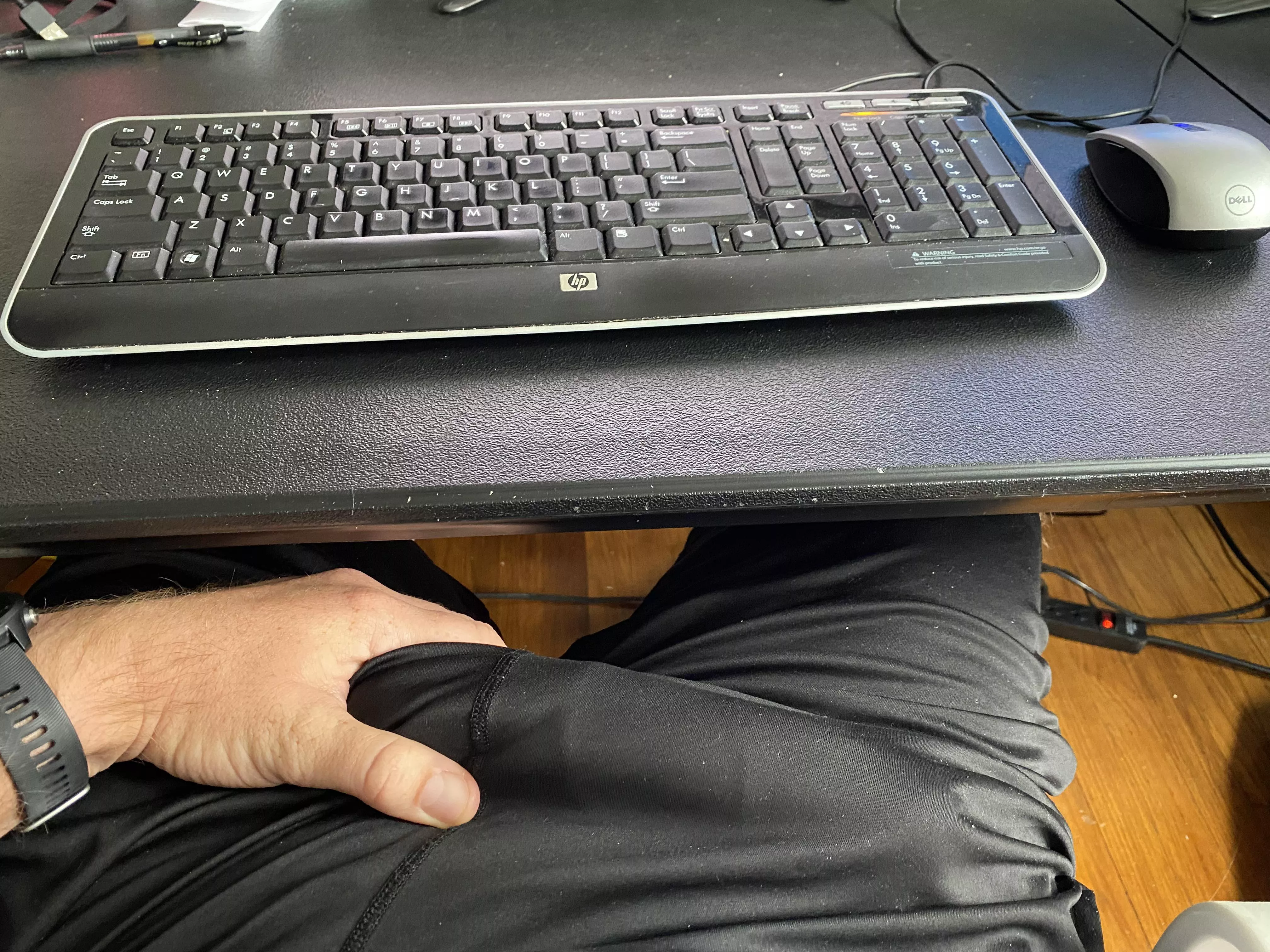 Keyboard for comparison in backgroundâ€¦could use a work distraction from a lady