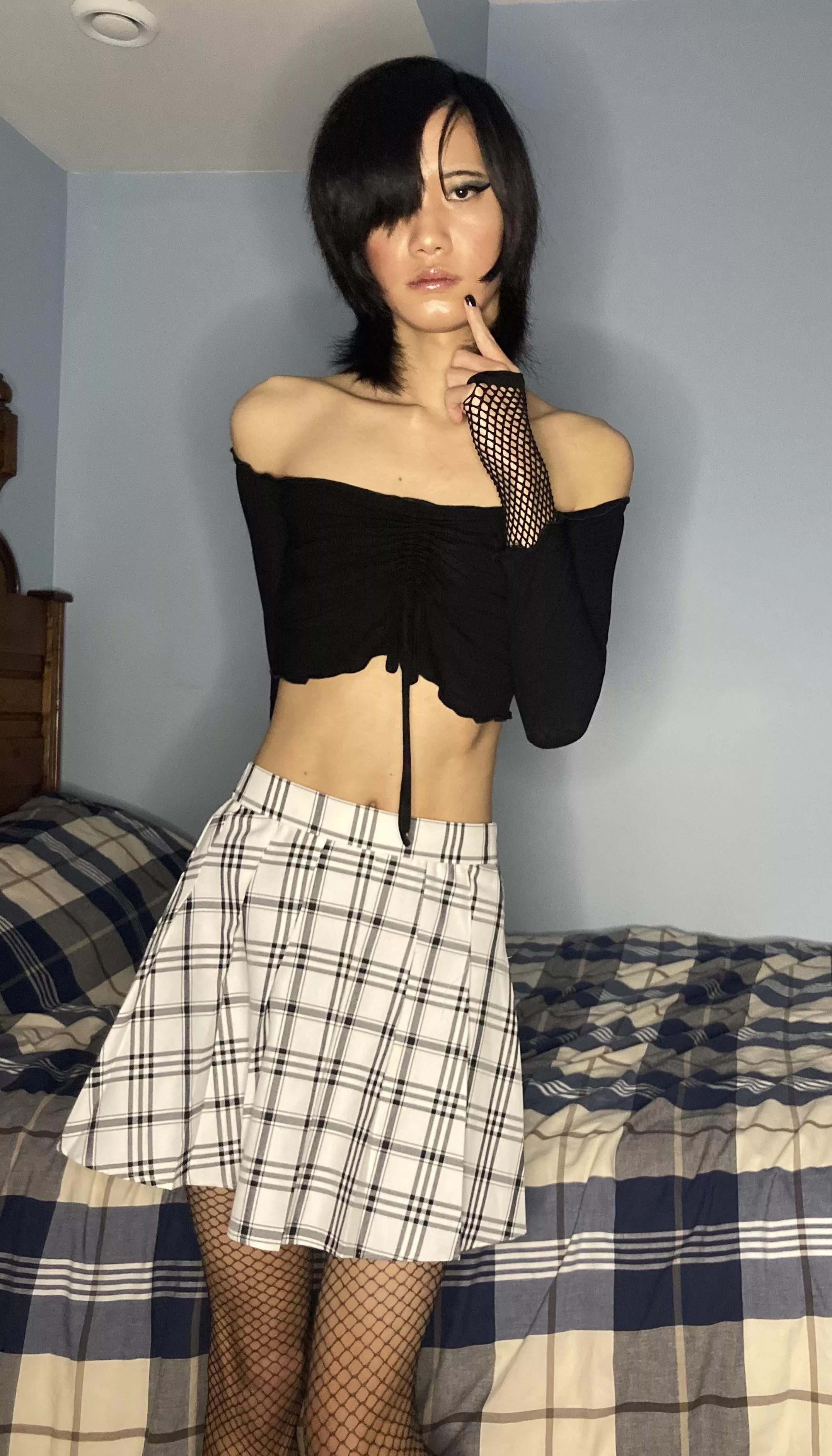 Kind shy, first time posting to this sub... I will say tho, there’s not much better than a pleated plaid skirt 🥰