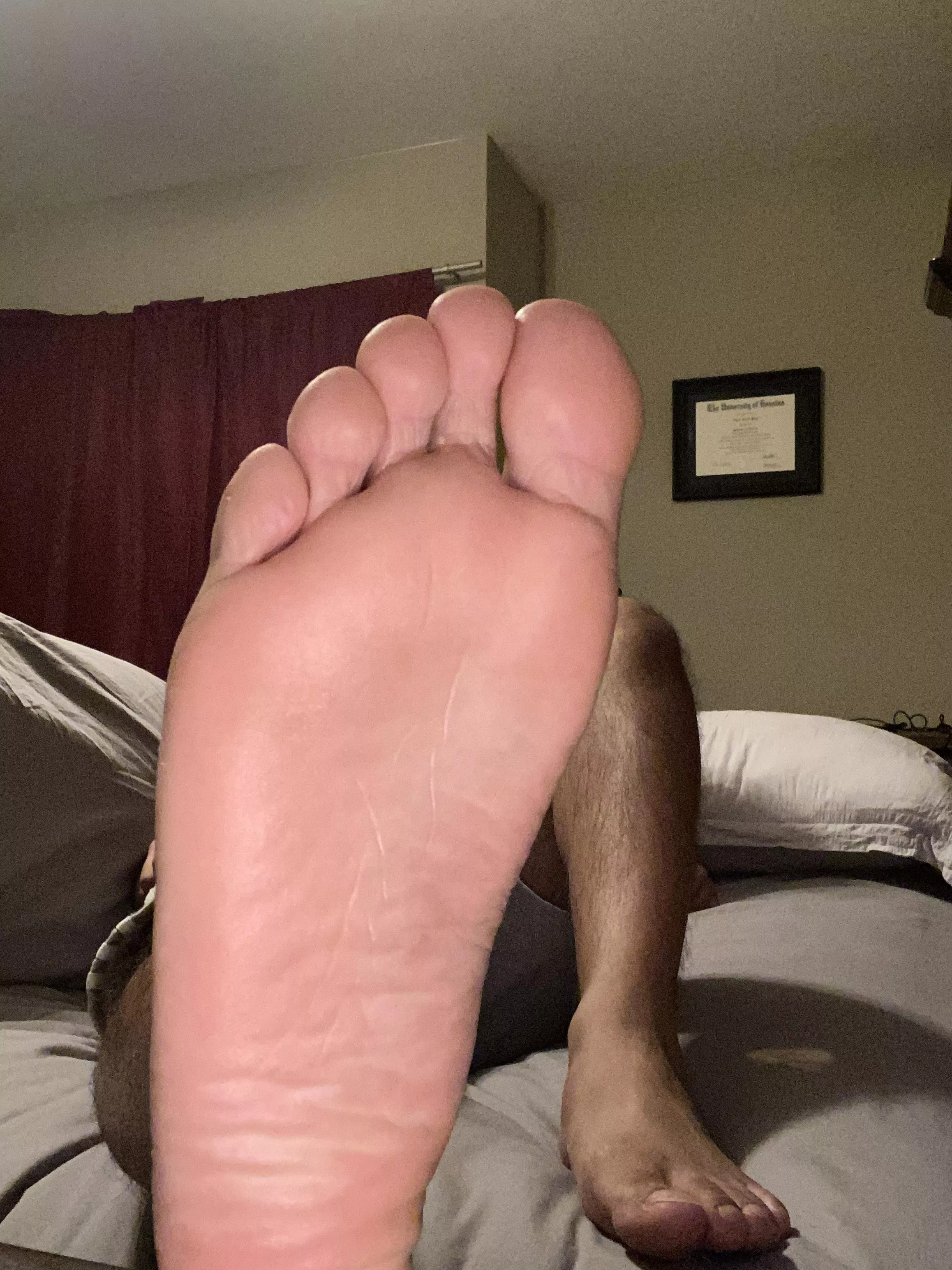 Kiss my soles till theyâ€™re wet