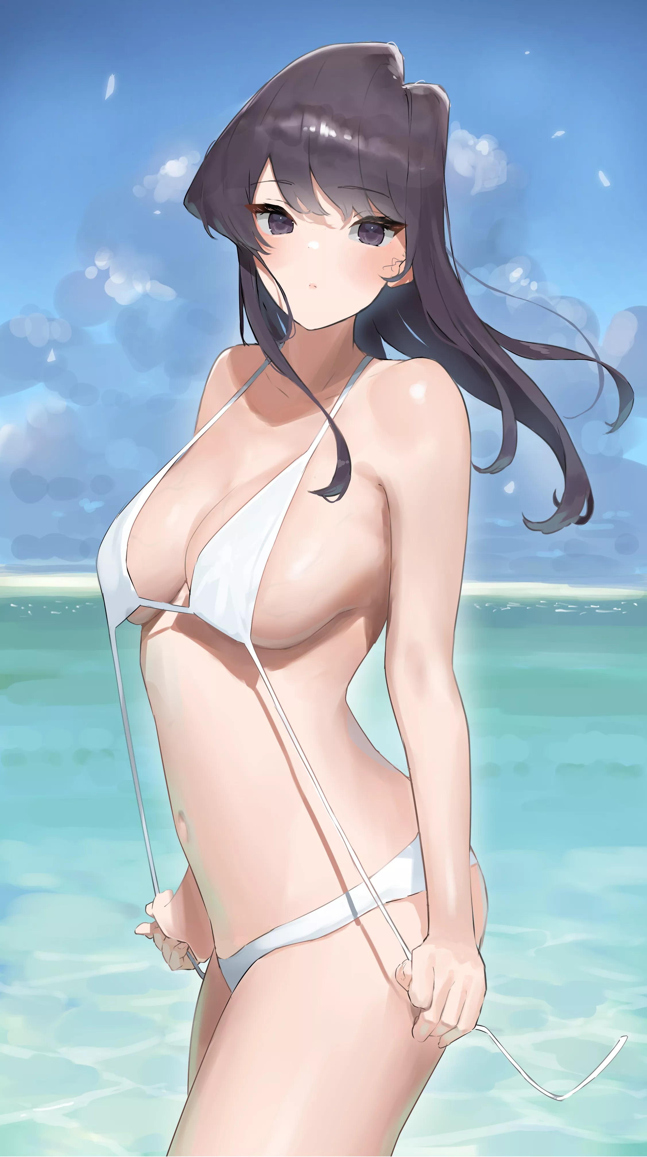 Komi at the beach