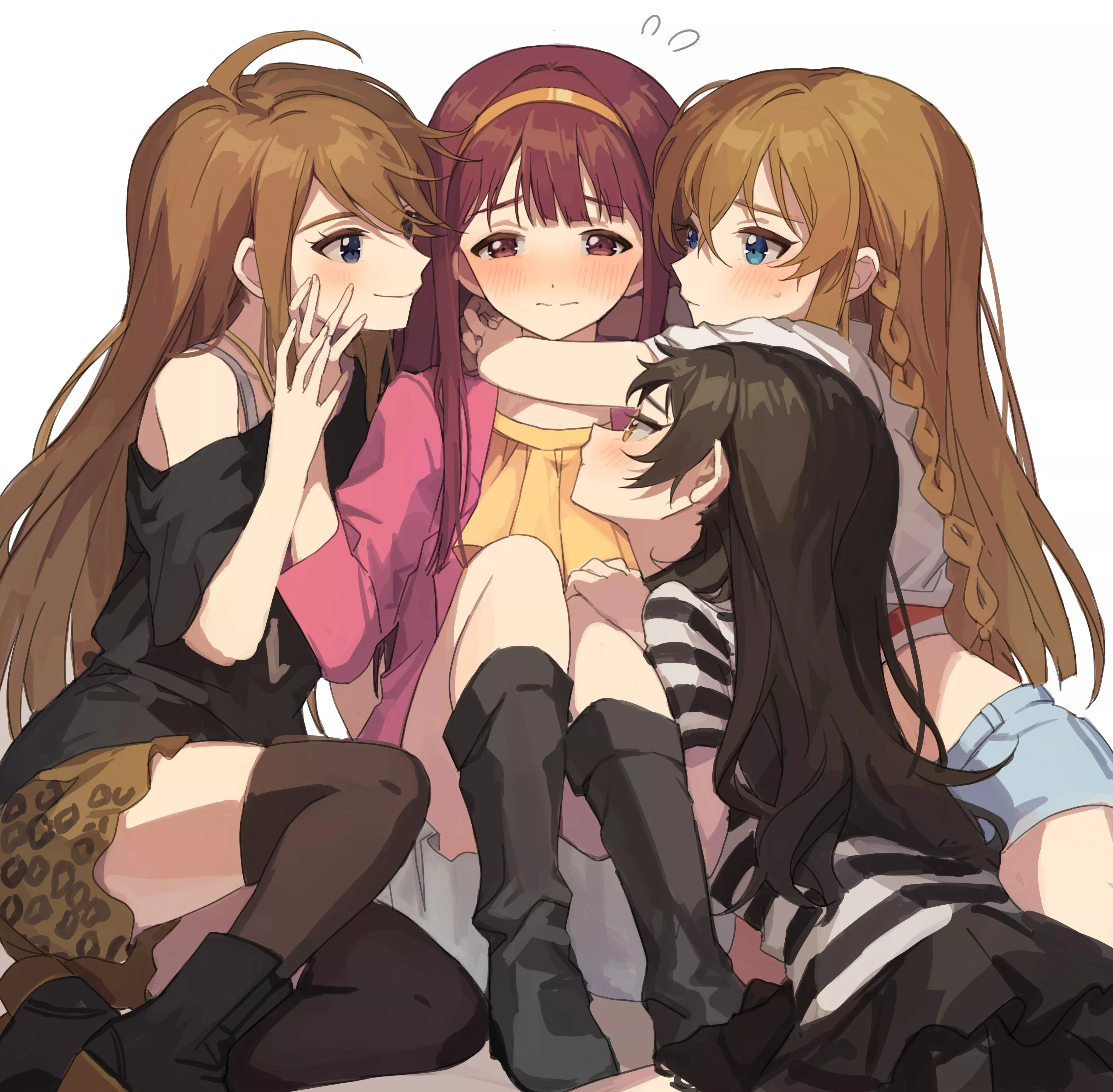 Kotoha and her harem [Idolmaster]