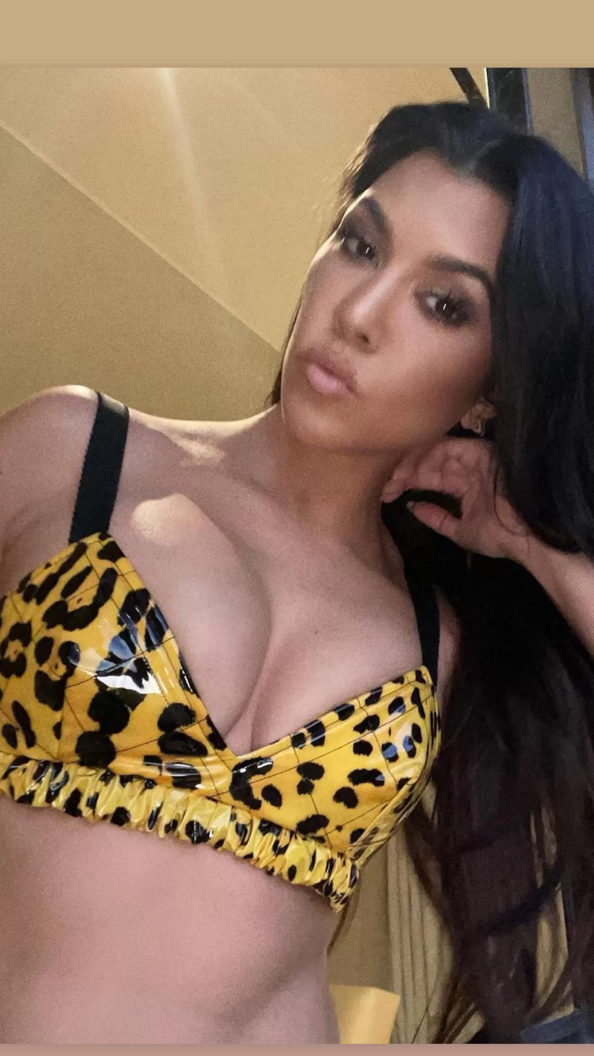 Kourtney wants us between her huge cleavage. Can we fit?