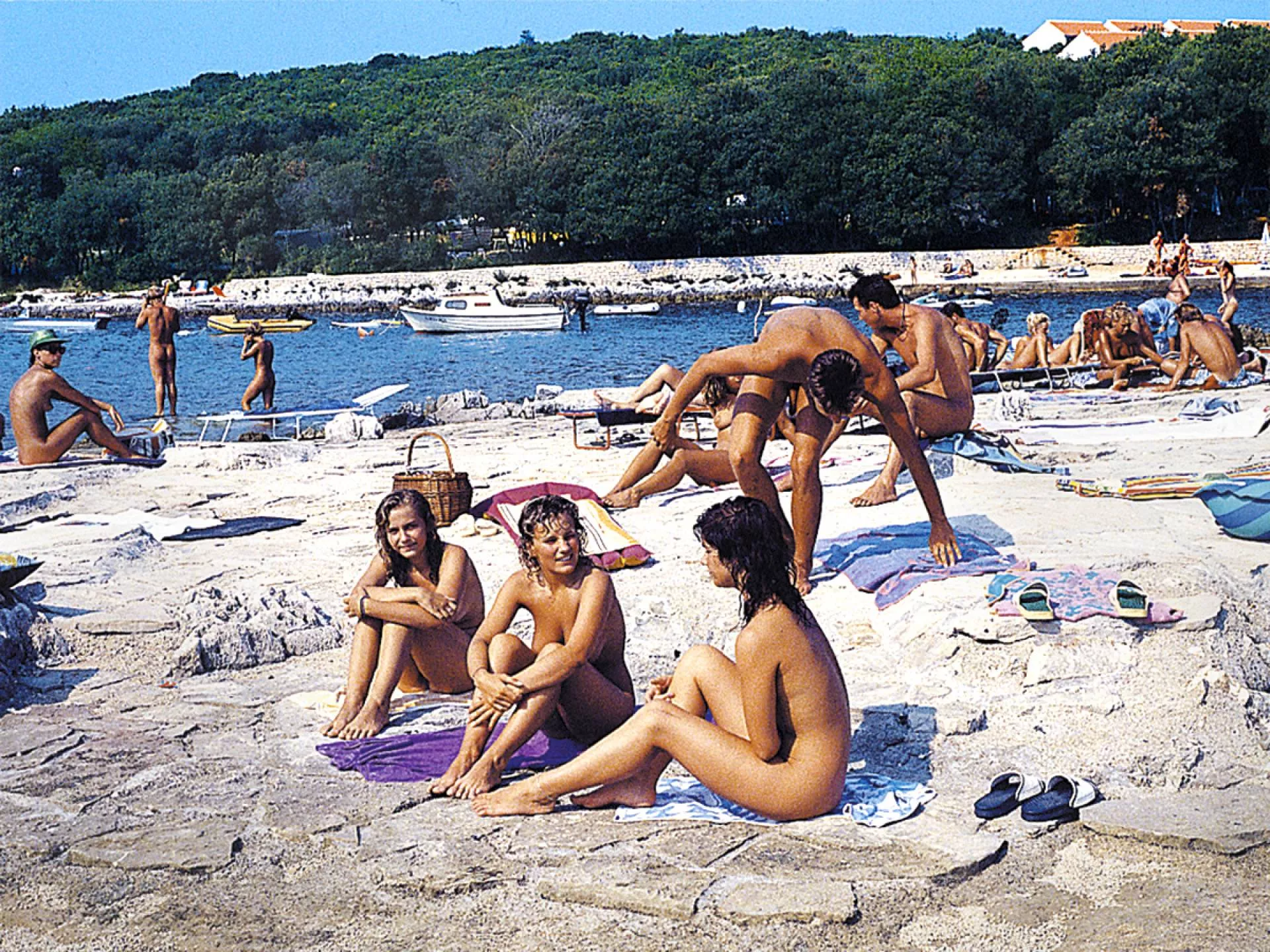 Koversada beach is located in Croatia. It is rightfully considered the center of world nudism: for several years now it has been ranked 1st in the world in terms of the number of nudist beaches and resorts located on it.