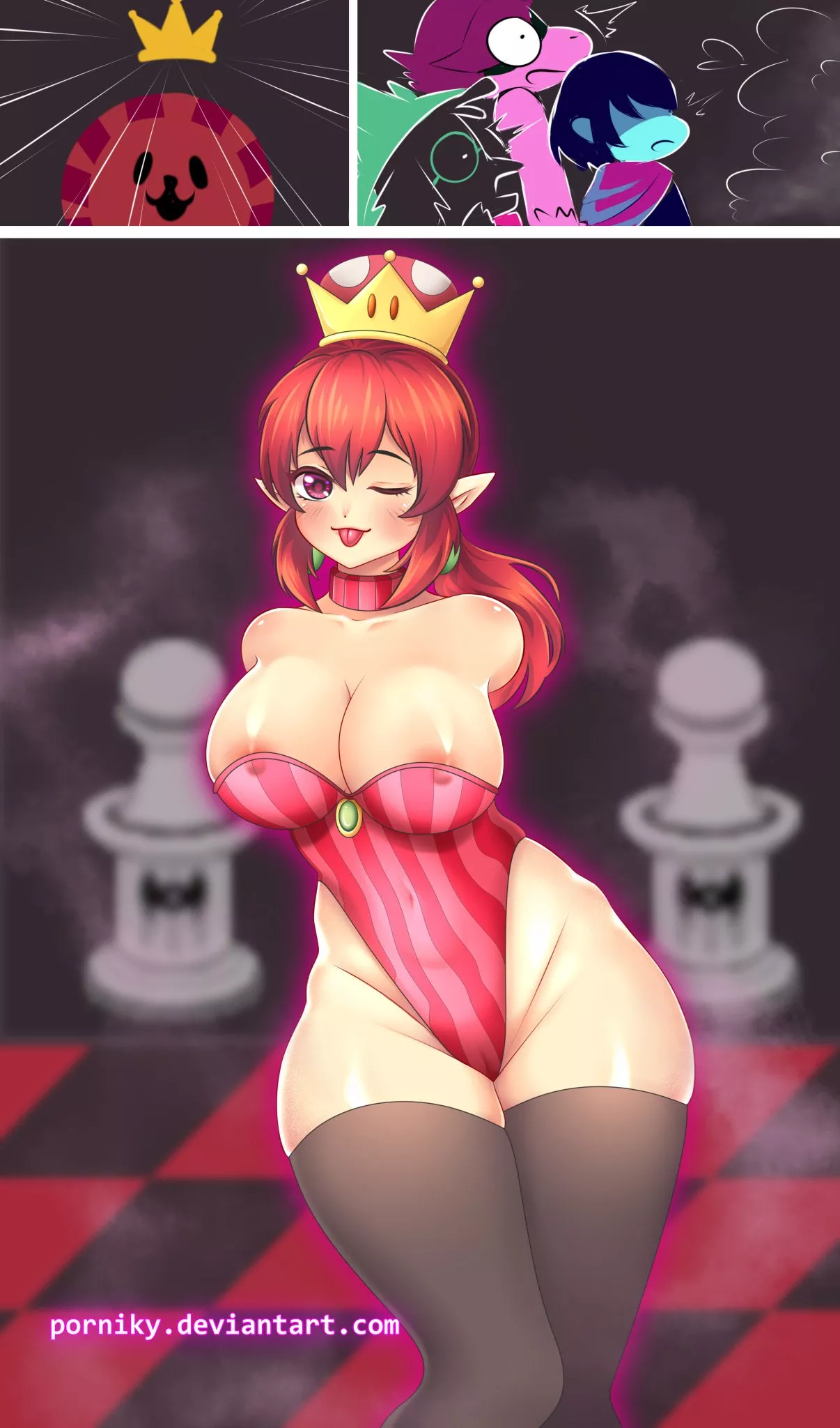 K.Round gets a new crown (Porniky) [Deltarune]