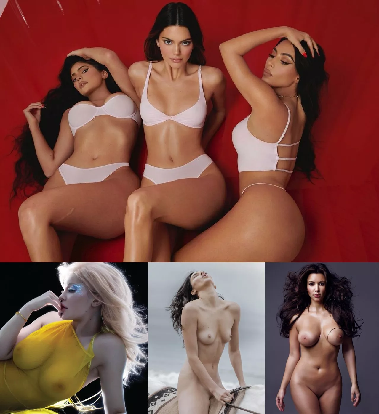 Kylie Jenner, Kendall Jenner and Kim Kardashian