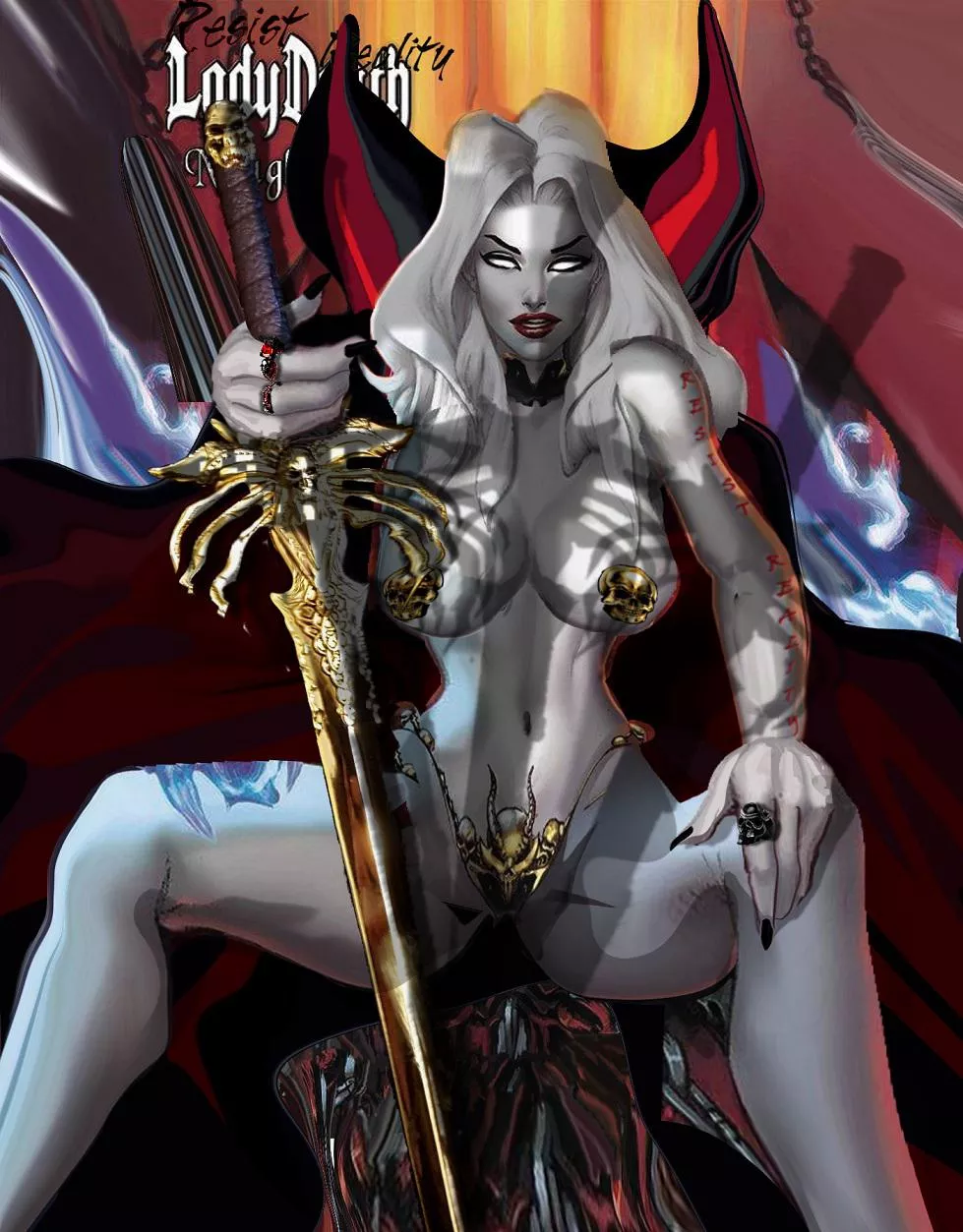 Lady Death Fanart by Resist Reality (Now you can buy me a meal!)