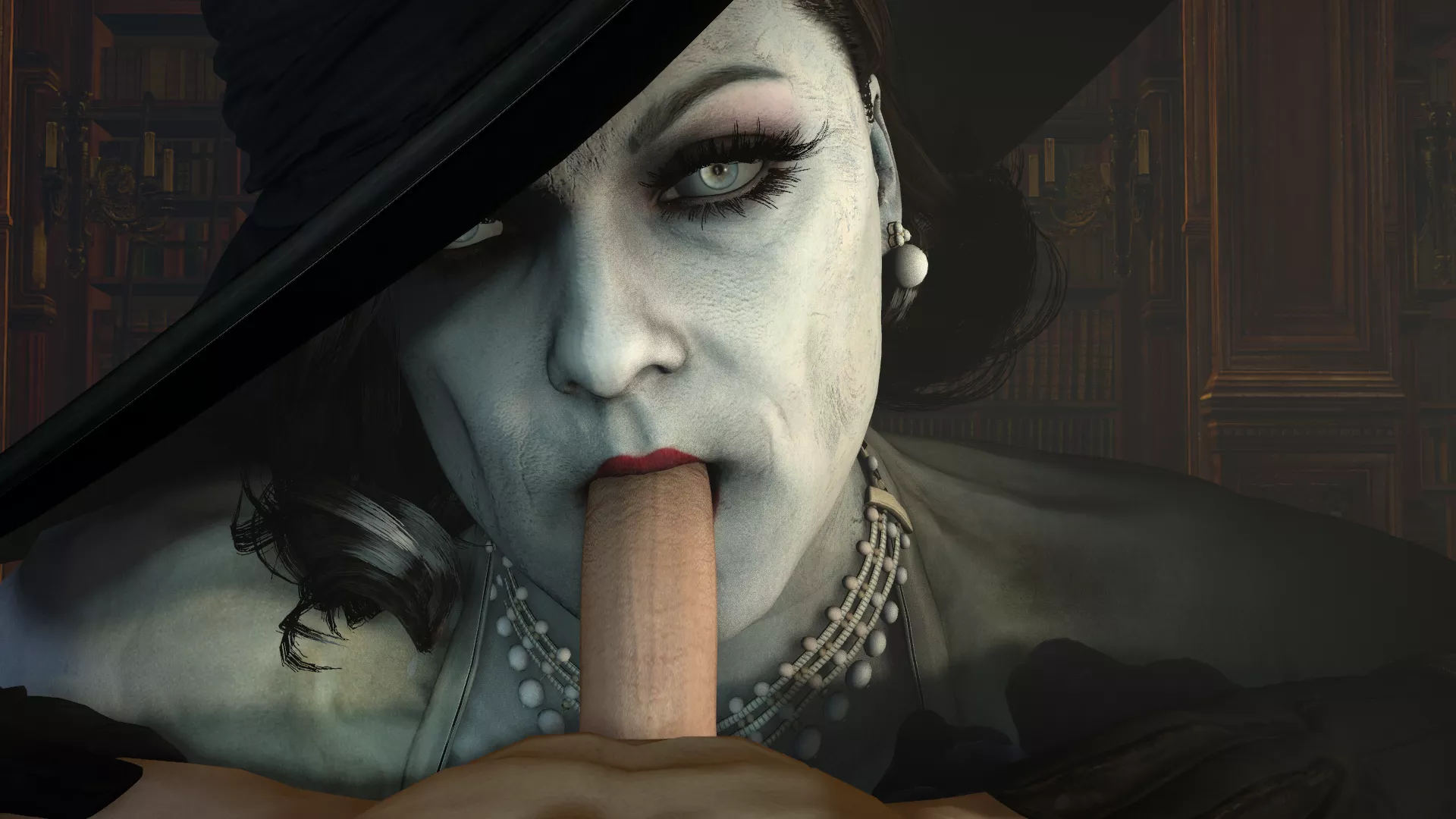 Lady Dimitrescu Blowjob - Made By Me [Skeletron27]