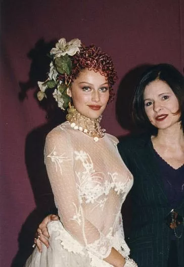 Laetitia Casta in a wedding dress