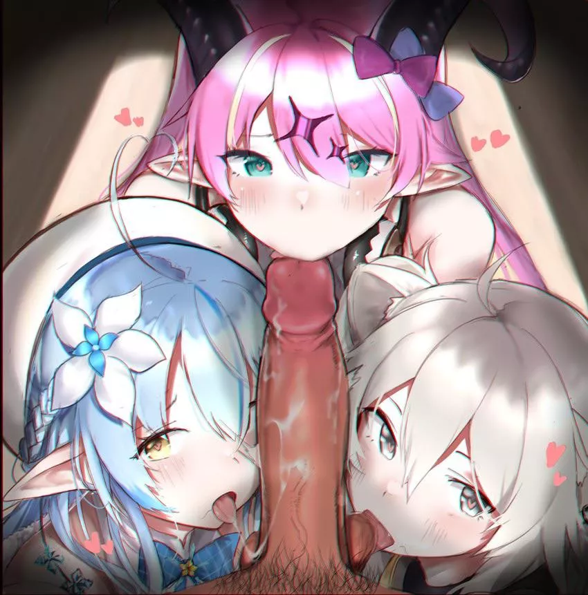 Lamy, Aloe and Botan [Hololive] (teriibol)